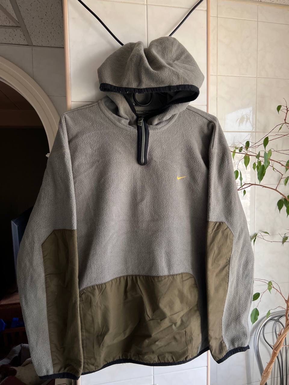 Nike Vintage Y2K Nike Ski Hoodie Fleece Ninja Nylon Sherpa 2000s Size US M / EU 48-50 / 2 - 18 Thumbnail