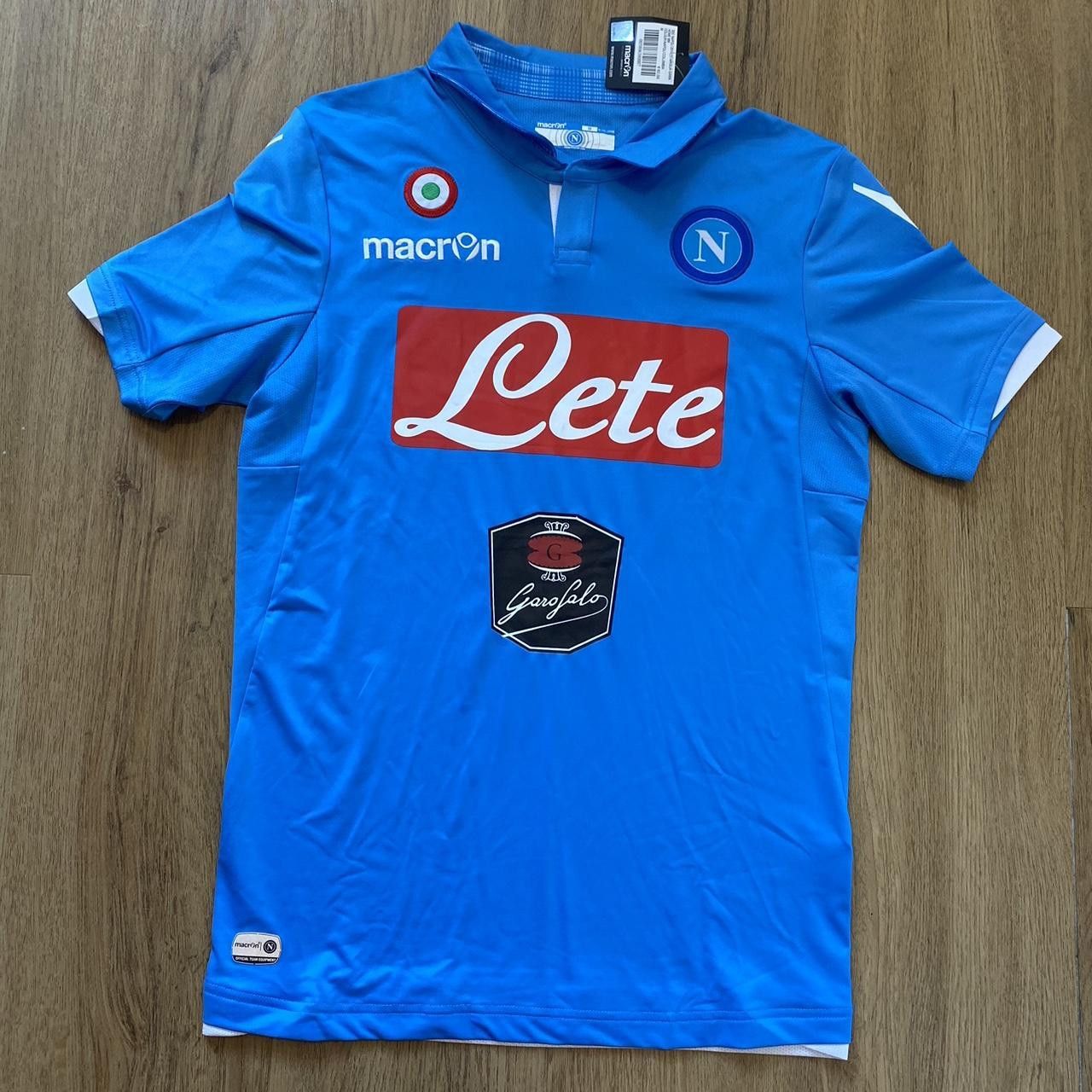 Macron 2014-15 *9 Higuain Napoli Macron Home Football Shirt Size US M / EU 48-50 / 2 - 2 Thumbnail