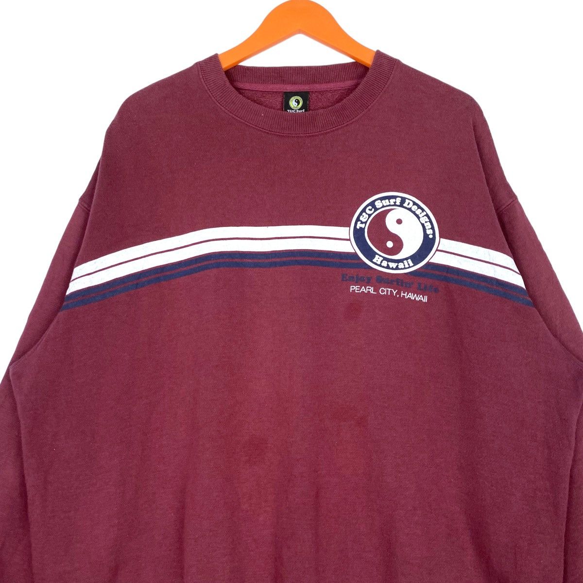 Designer × Vintage T&C Surf Design Sweatshirt Crewneck Pullover Jumper Size L Size US XL / EU 56 / 4 - 3 Thumbnail