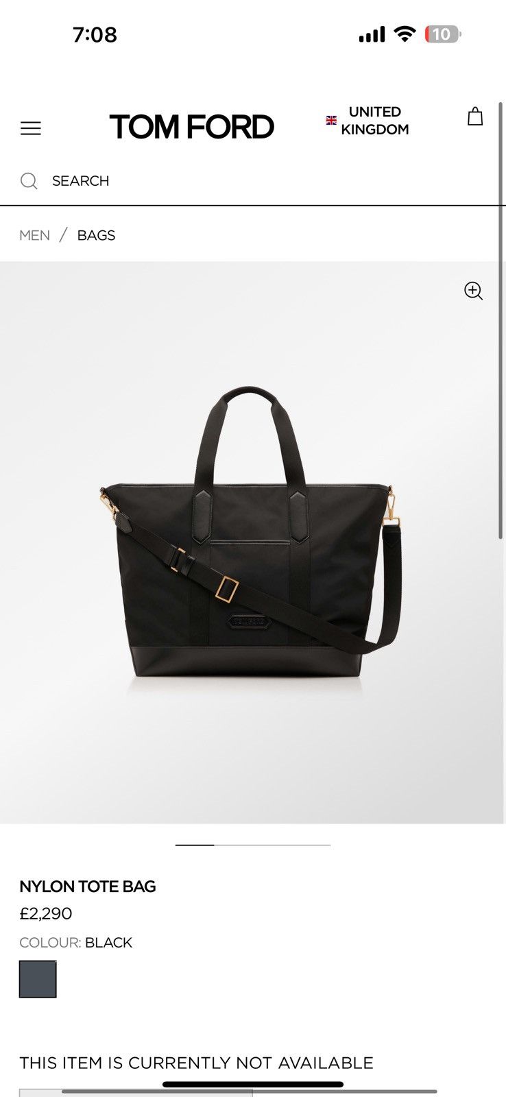 Tom Ford Tom Ford Nylon Duffle Bag Size ONE SIZE - 12 Thumbnail
