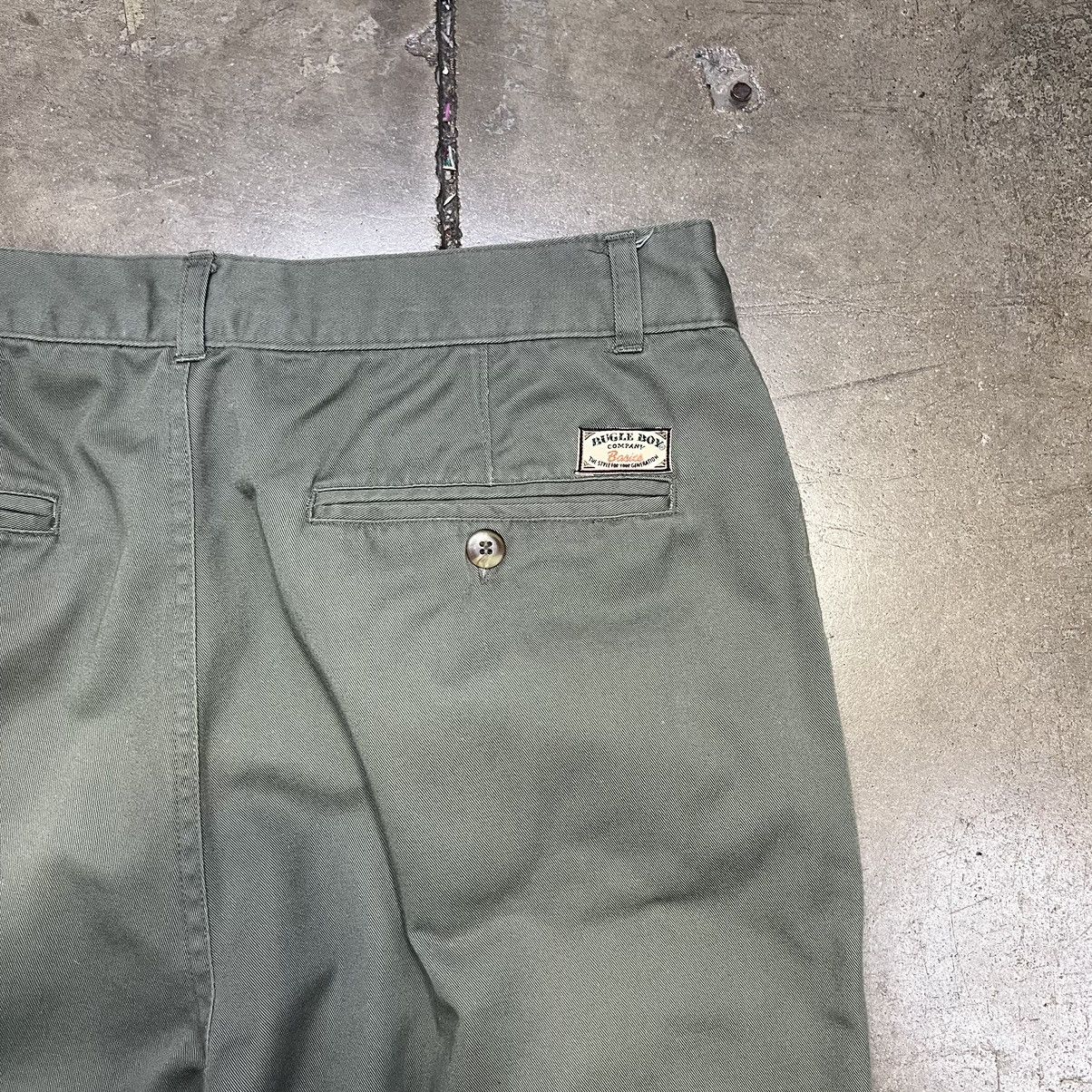 Bugle Boy Vintage 00s Y2K Bugle Boy Co. Causal Pleated Chino Pants Size US 34 / EU 50 - 5 Thumbnail