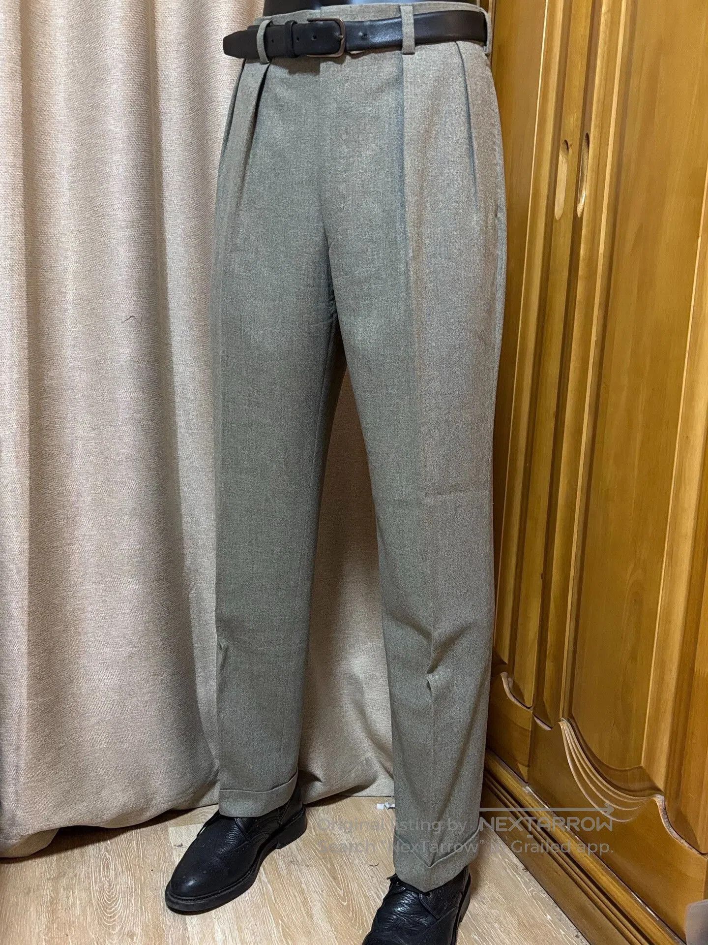 JPRESS Sage Green Wool Dress Pants. - antelopusenergy.com