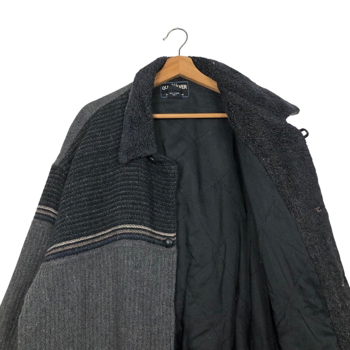 Japanese Brand × Quiksilver × Vintage 📌Vintage Wool Jacket Herringbone Quicksilver Button Size US L / EU 52-54 / 3 - 13 Thumbnail