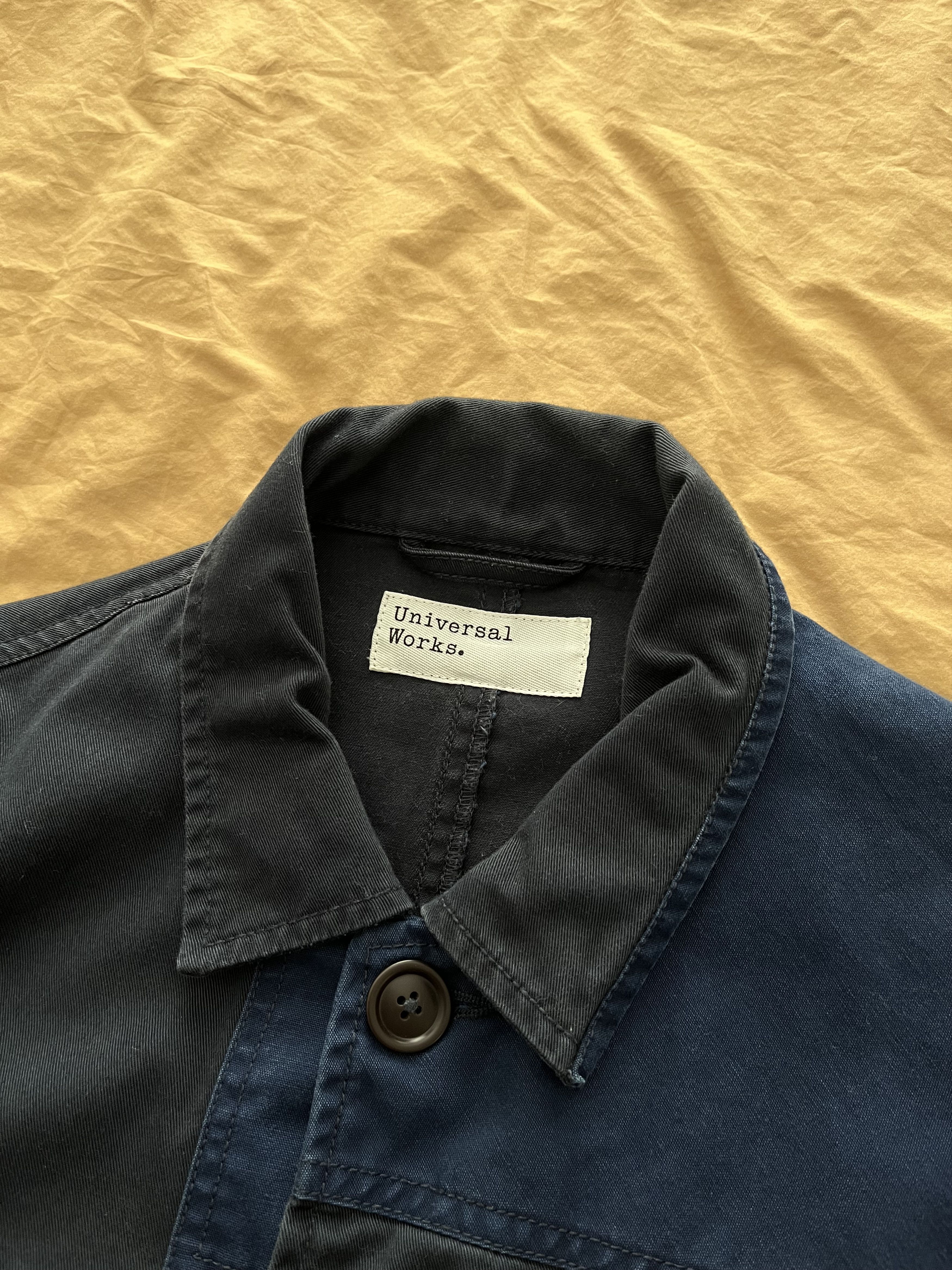 Universal Works Bakers Jacket - Mixed Navy Patchwork Twill Size US M / EU 48-50 / 2 - 3 Thumbnail
