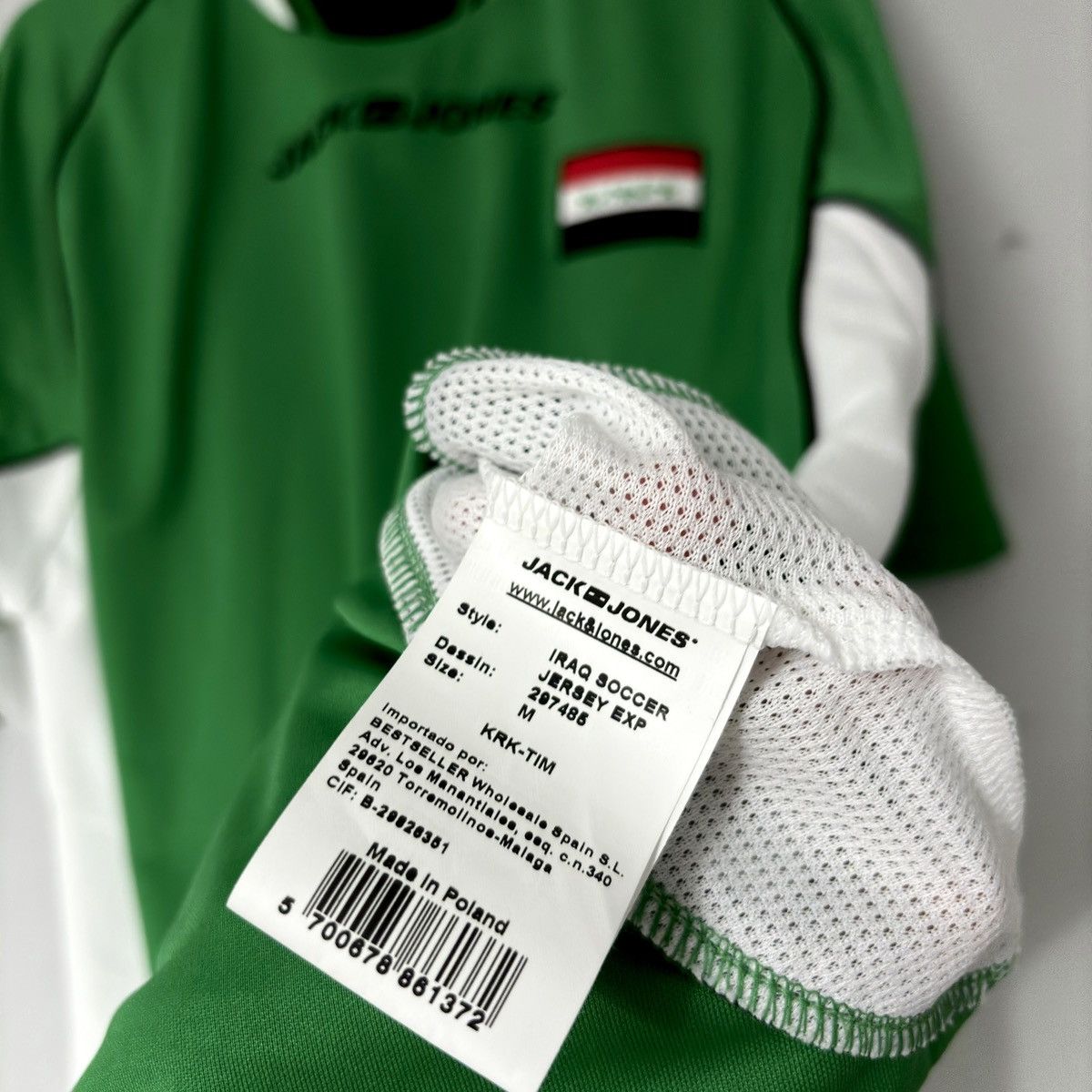 Jack & Jones × Vintage NEW 2004 2006 Iraq National Away Kit Soccer