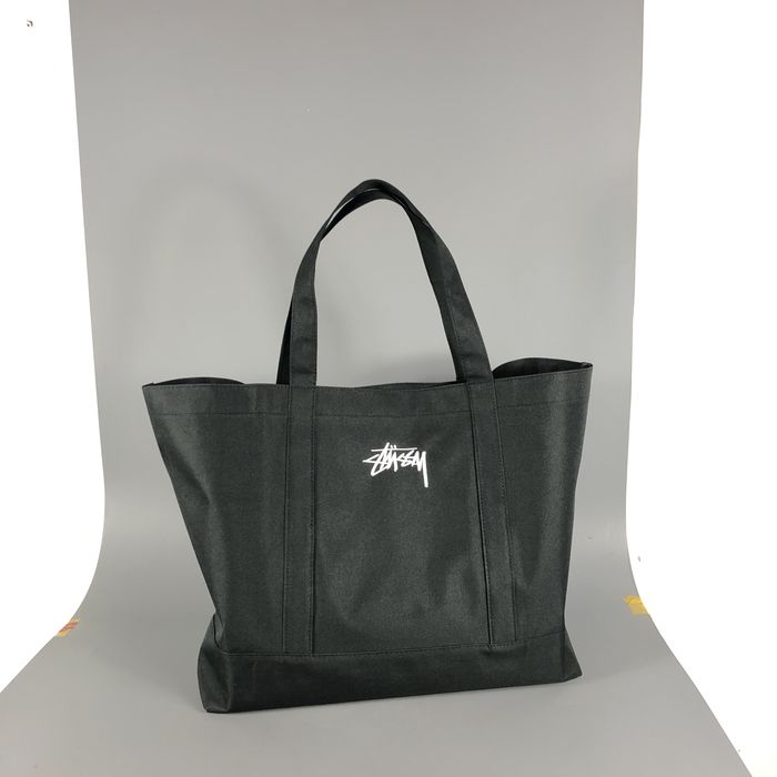 Stussy Stussy Bag Stock Tote Bag Oversized with Logo Embroidery | Grailed