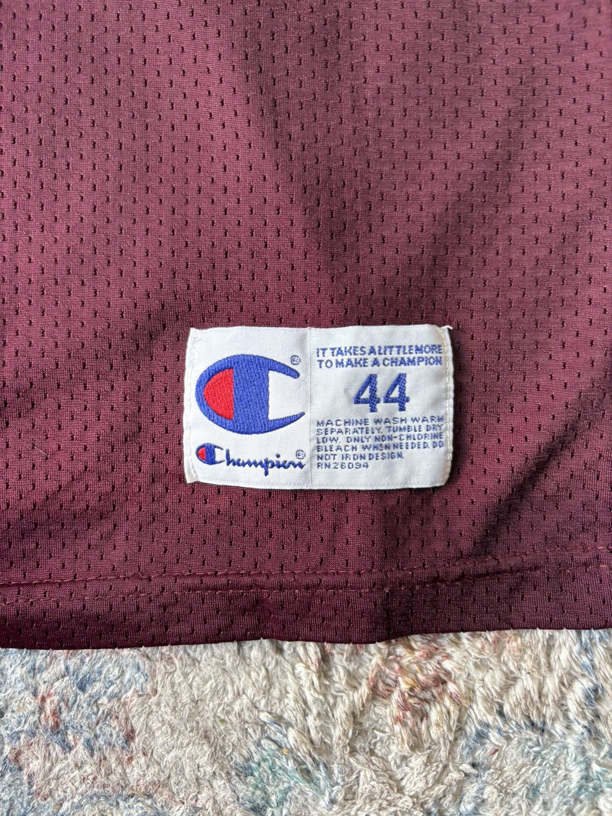 Champion Vintage 90s Champion Burgundy Blank Football Jersey Large Size US L / EU 52-54 / 3 - 4 Thumbnail