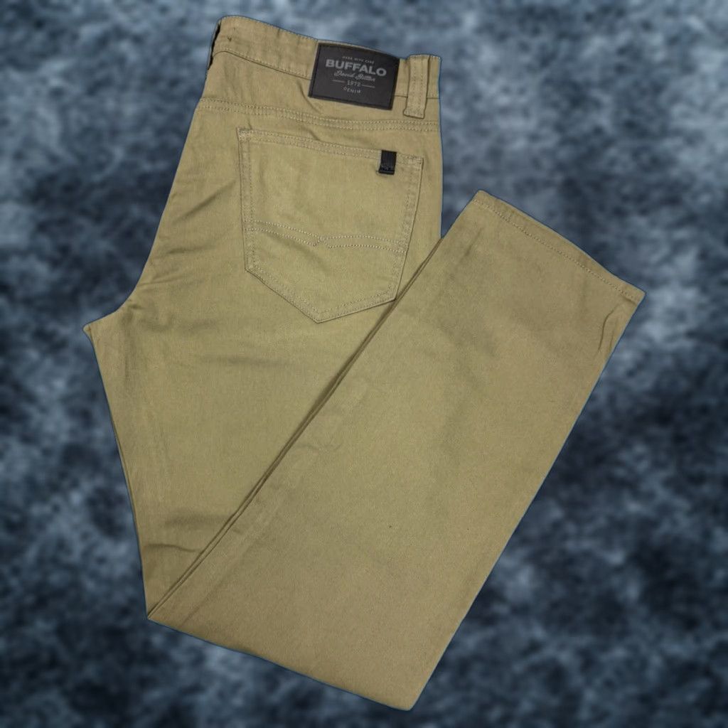 Buffalo David Bitton Men's Jeans 33x30 Slim Ash Straight Fit Green