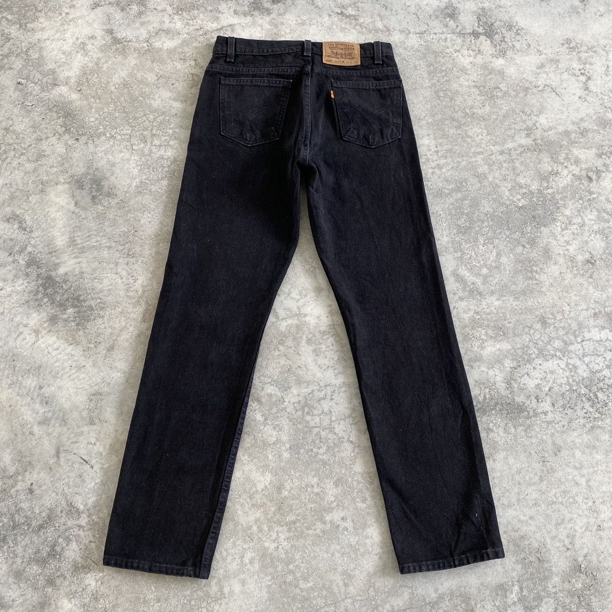Levi's VTG 1995 Levis 505 Orange Tab Straight Leg Black Denim Size US 31 - 3 Thumbnail