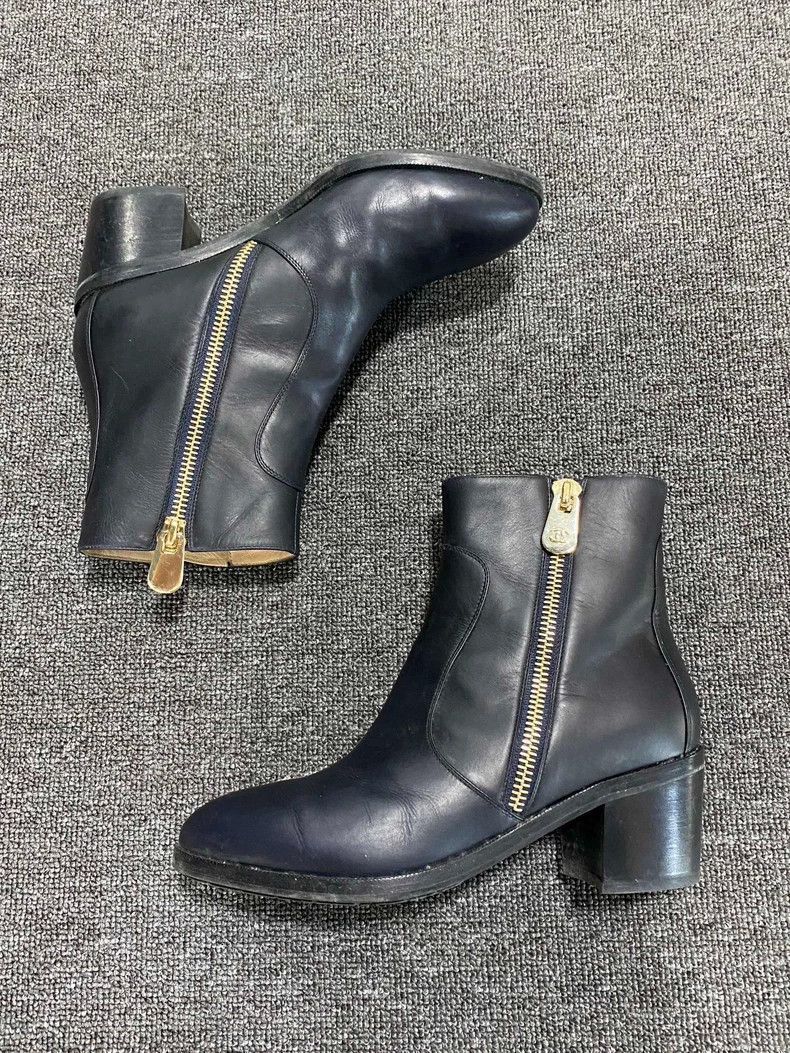 Chanel Chanel Logo Zip Ankle Boots -2505 Size US 7 / IT 37 - 2 Thumbnail