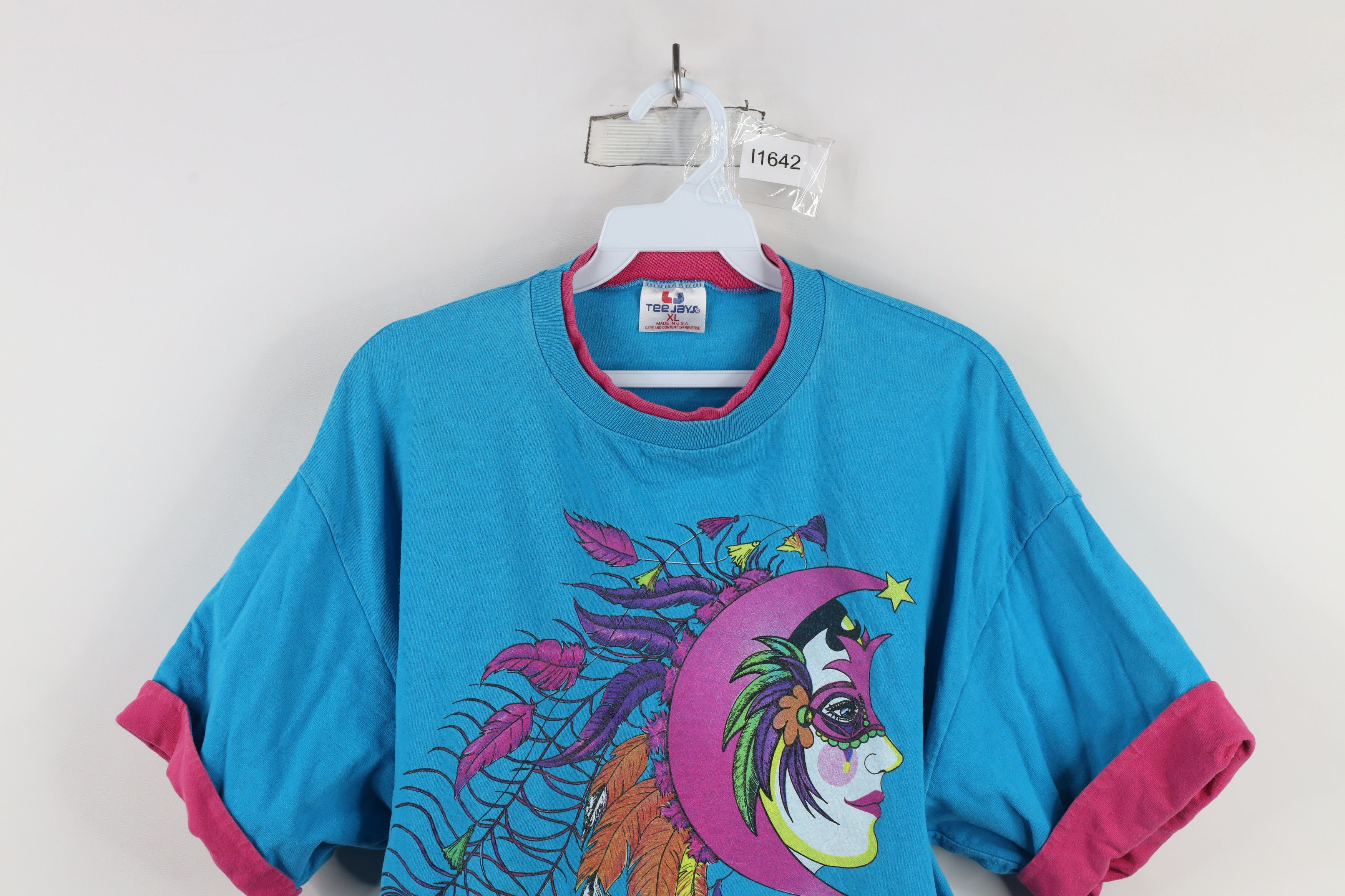 Vintage Vintage 90s Streetwear New Orleans Layered T-Shirt Blue USA Size XL / US 12-14 / IT 48-50 - 2 Thumbnail