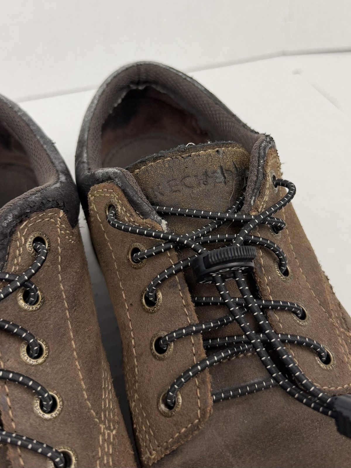 SKECHERS Skechers Parties Mate Shoes Suede Oxford 90s Y2K Chunky Lace Size US 10 / IT 40 - 13 Thumbnail