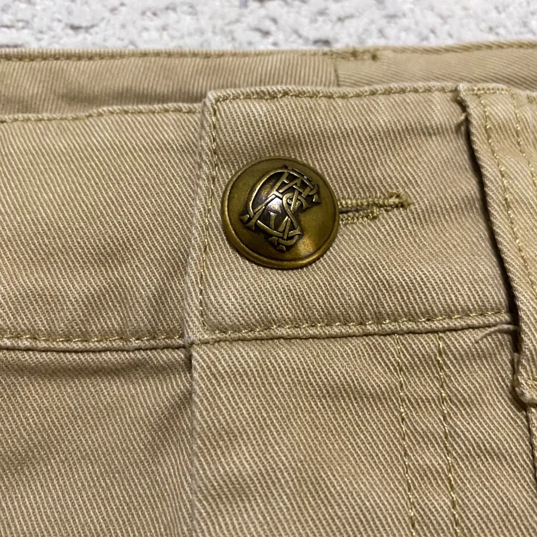 Chaps VINTAGE Chaps Skirt Beige Knee Length Pencil Straight Pockets Casual Womens 8 Size 30" / US 8 / IT 44 - 6 Thumbnail