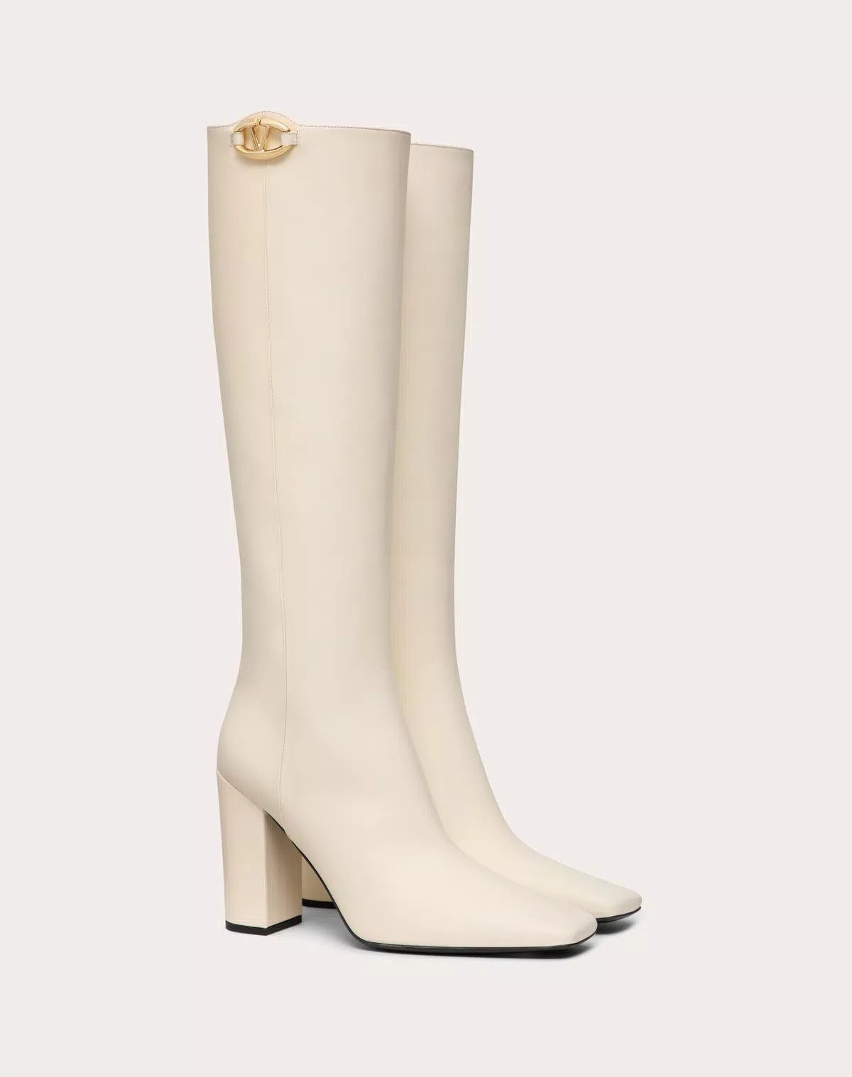Valentino o1s1wg110625 Vlogo The Bold Edition Boot in White Size US 11 / IT 41 - 2 Thumbnail