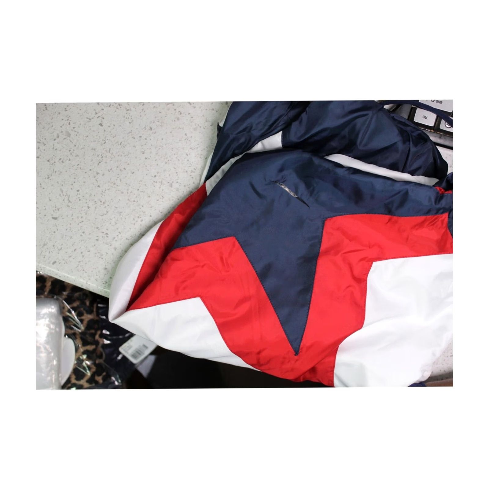 Starter STARTER Womens New England Patriots Windbreaker Jacket M Blue Size M / US 6-8 / IT 42-44 - 3 Thumbnail
