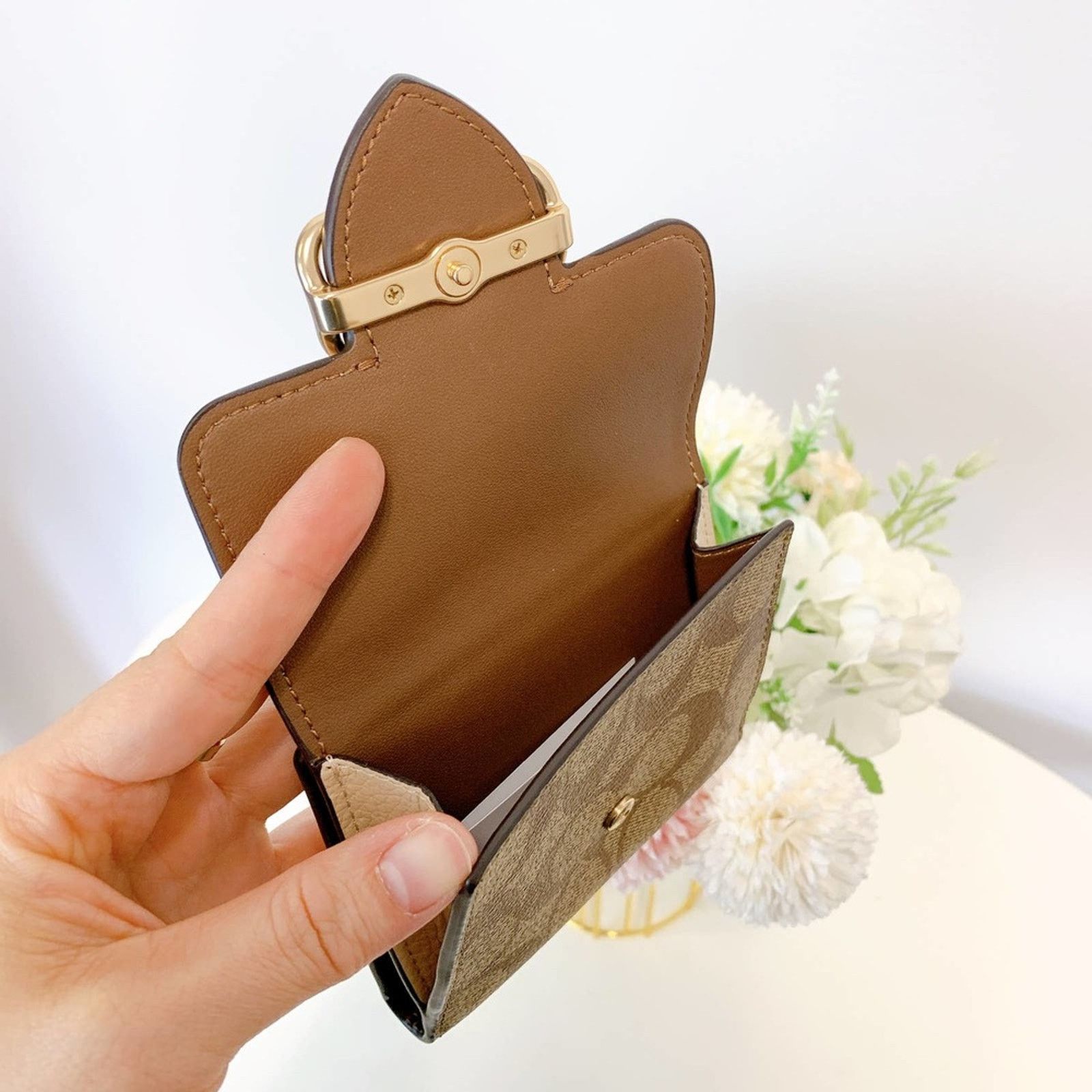 Coach Coach CF472 Small Morgan Wallet In Colorblock Signature Size ONE SIZE - 4 Thumbnail