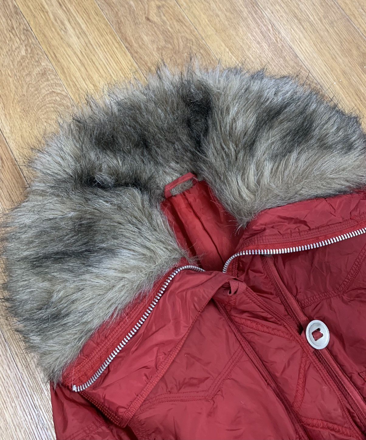 If Six Was Nine VTG IF SIX WAS NINE Style Puffer Bomber Jacket Fur Neck Size S / US 4 / IT 40 - 2 Thumbnail