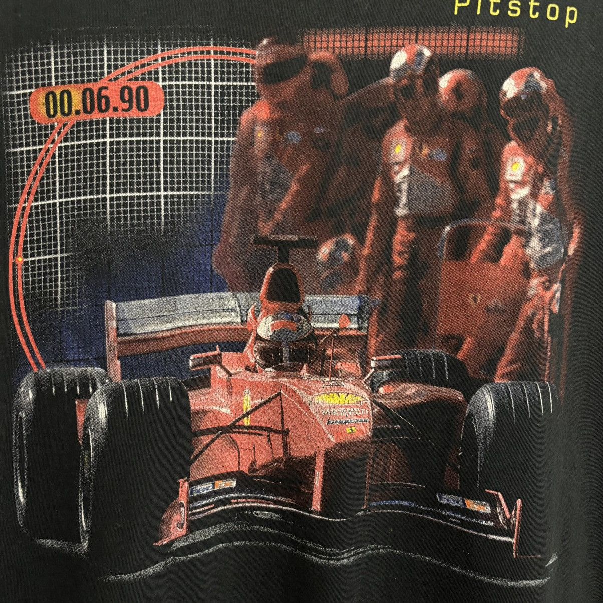 Vintage Vintage 90’s Faded and Distressed Ferrari T-Shirt ERD Grunge Size US XL / EU 56 / 4 - 2 Thumbnail