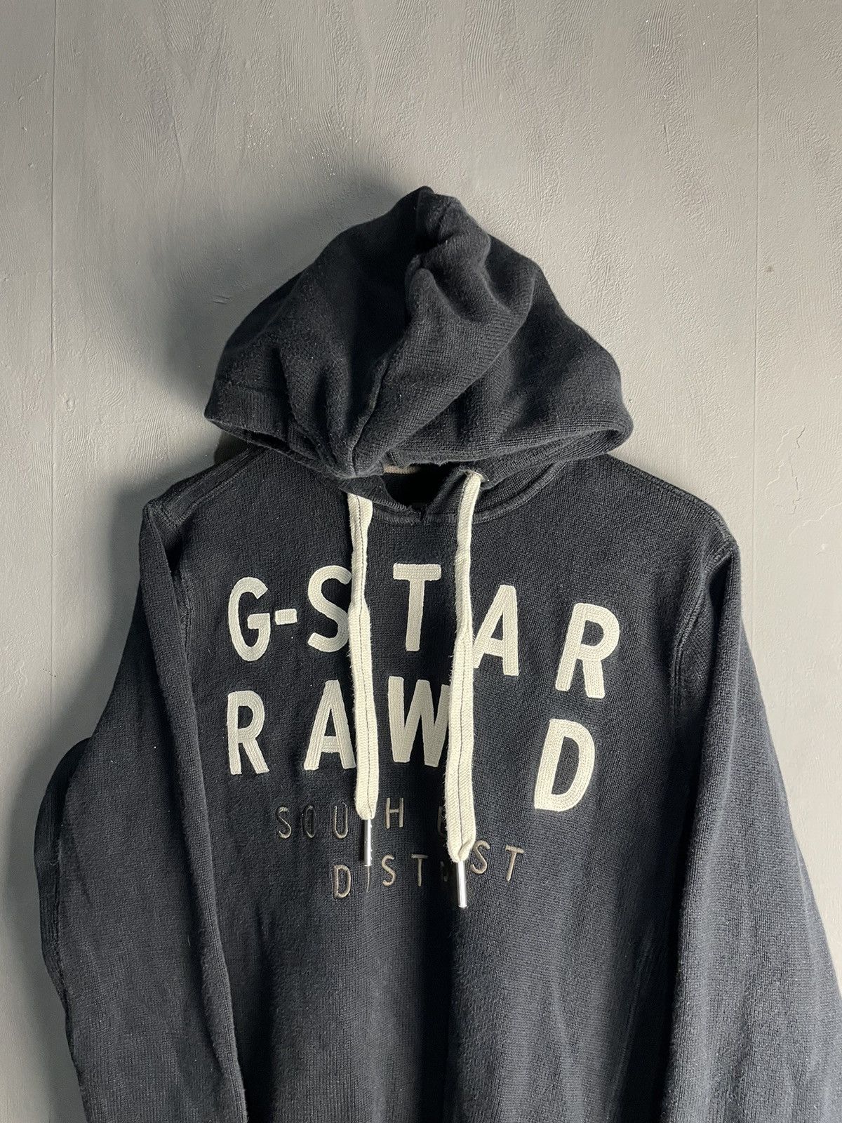 G-Star G-Star Raw Trin Hooded Knit long sleeve hoodie big logo Size US XL / EU 56 / 4 - 2 Thumbnail