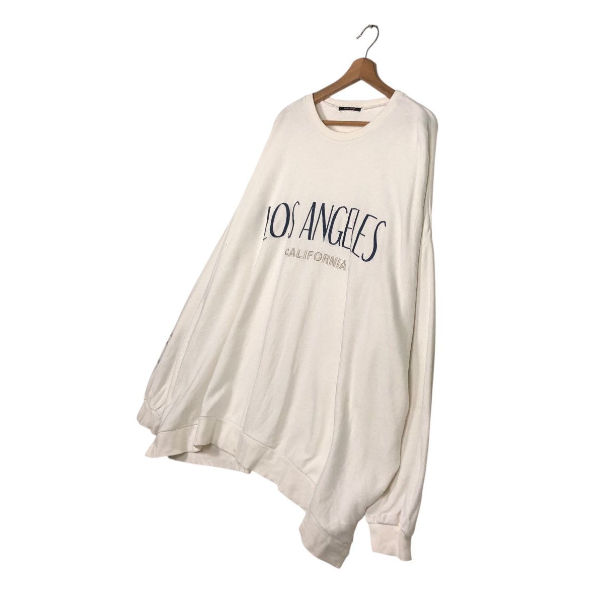 Japanese Brand Retro Los Angeles California Spellout Crewneck – White Size US M / EU 48-50 / 2 - 3 Thumbnail
