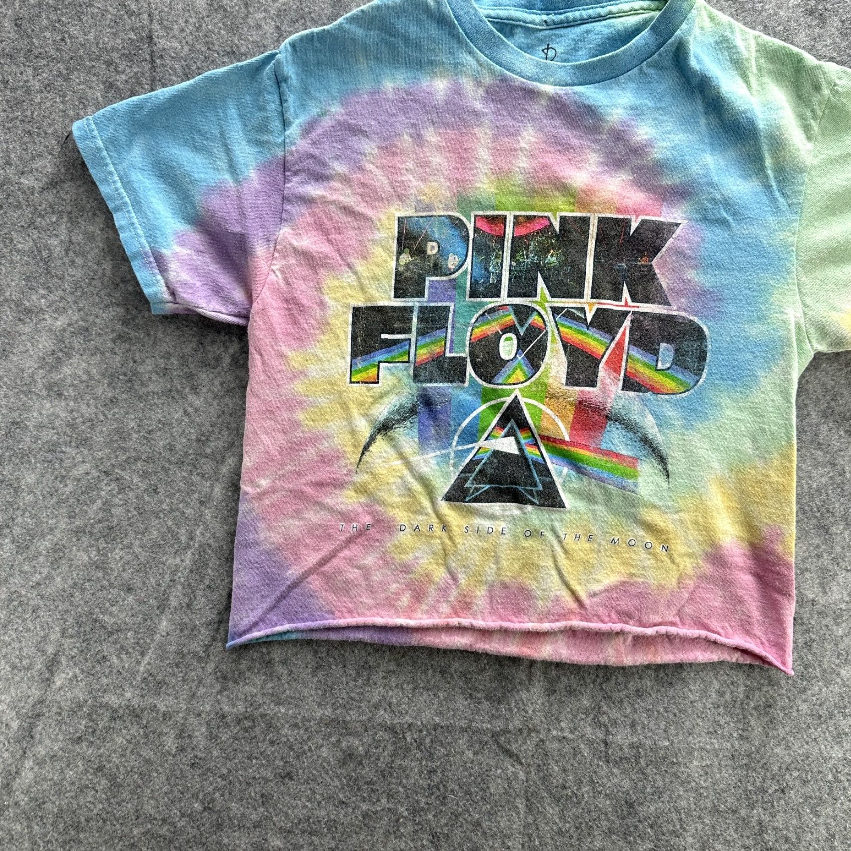 Vintage Pink Floyd Shirt Womens Small Tie Dye Dark Side Of The Moon Band Tee Rainbow Pas Size S / US 4 / IT 40 - 2 Thumbnail