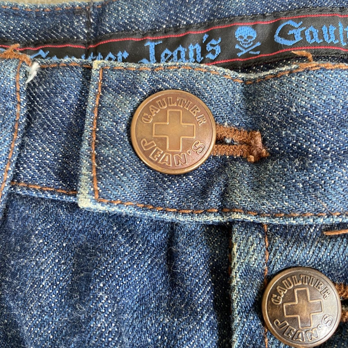 Jean Paul Gaultier Archive Vintage Gaultier Jeans Back Line Denim Size US 29 - 4 Thumbnail