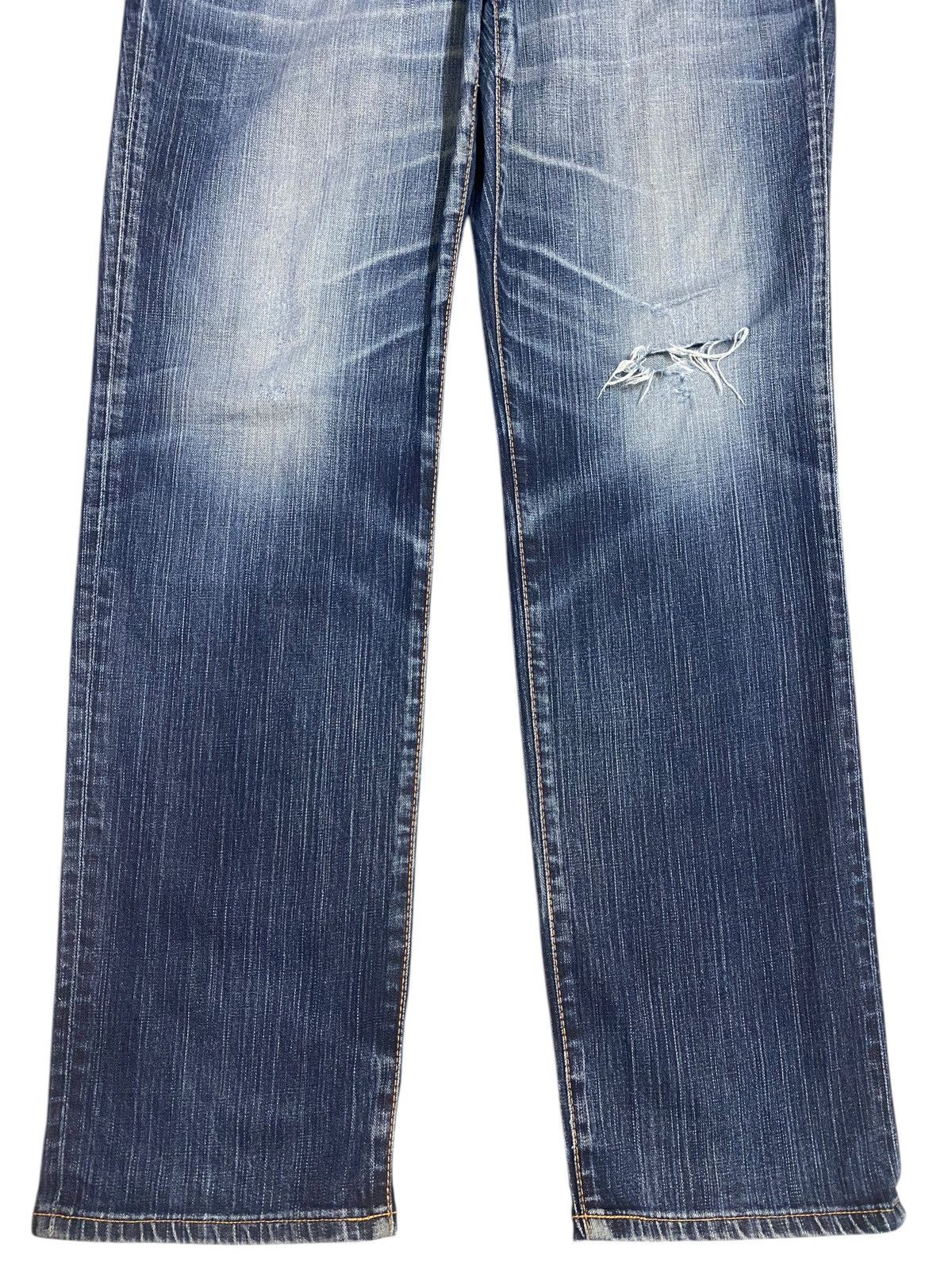 Edwin Vintage JapaneseBrands Edwin 504 Distressed Loose Jeans Size US 39 - 5 Thumbnail