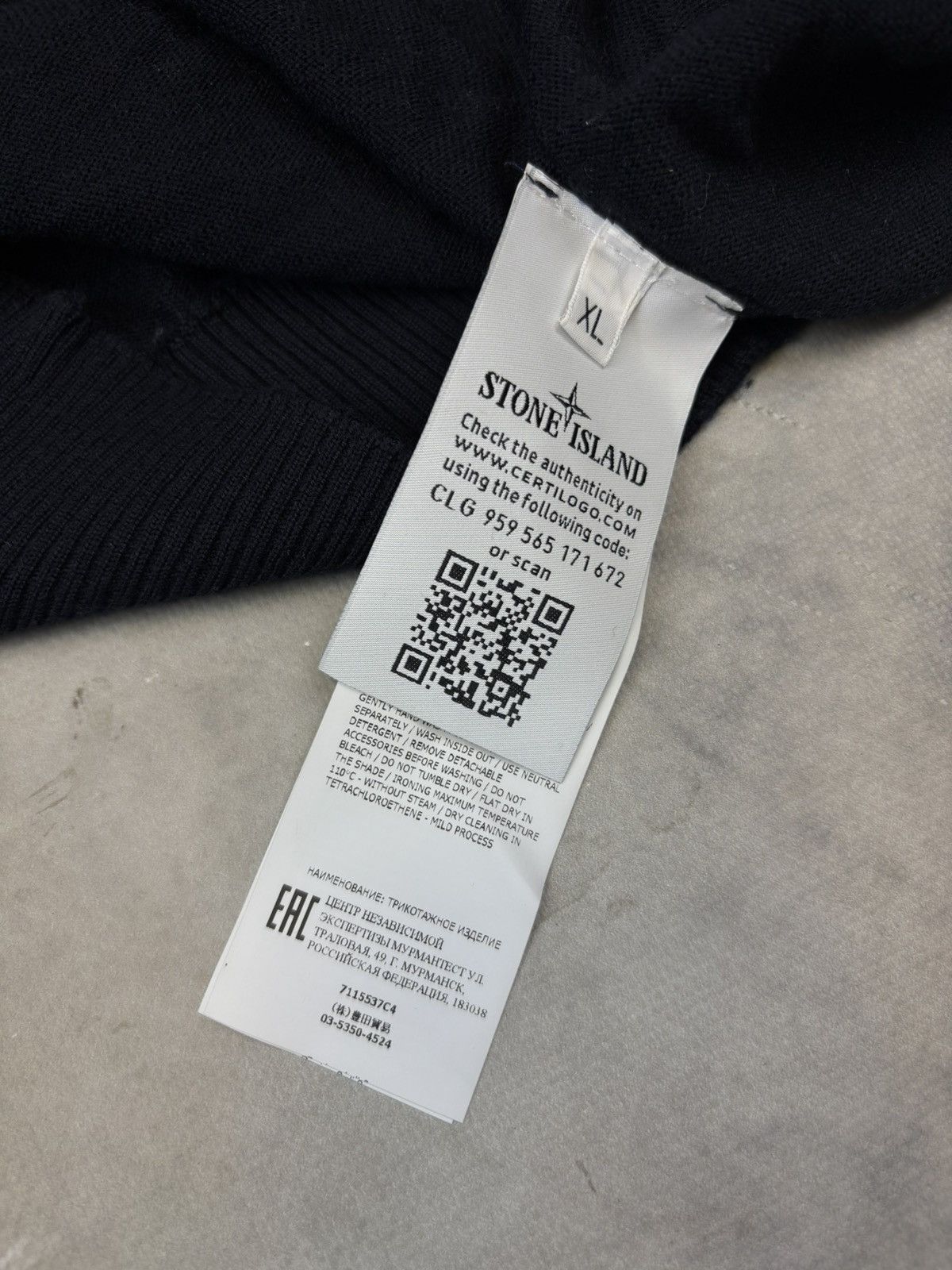 Designer × Stone Island Stone Island Sweater Knit Turtle Neck Casual Designer Drill Size US XL / EU 56 / 4 - 5 Thumbnail