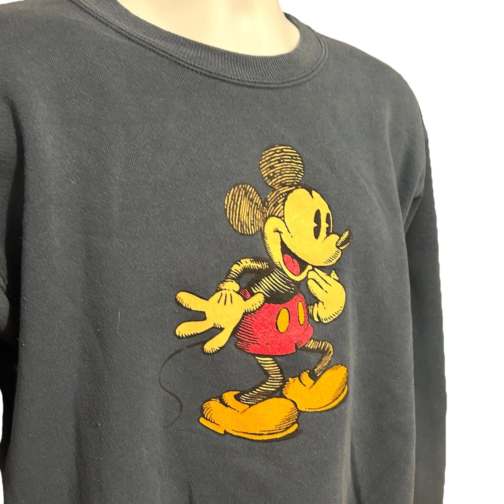 Disney Disney Mickey Mouse Sweatshirt Men M Navy Blue Crew Neck Pullover Logo Graphic Print The Disney Store Size US M / EU 48-50 / 2 - 7 Thumbnail