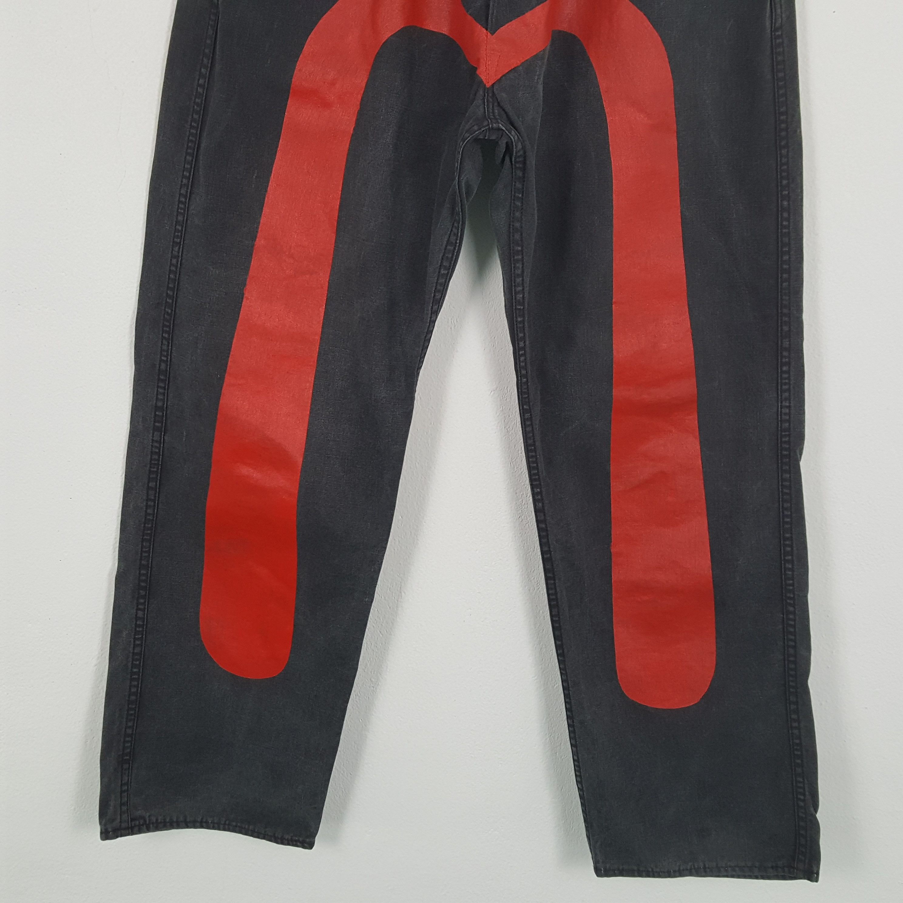Evisu × Japanese Brand × Vintage Vintage EVISU Japanese Brand Daicock Custom Black Jeans Size US 30 / EU 46 - 3 Thumbnail