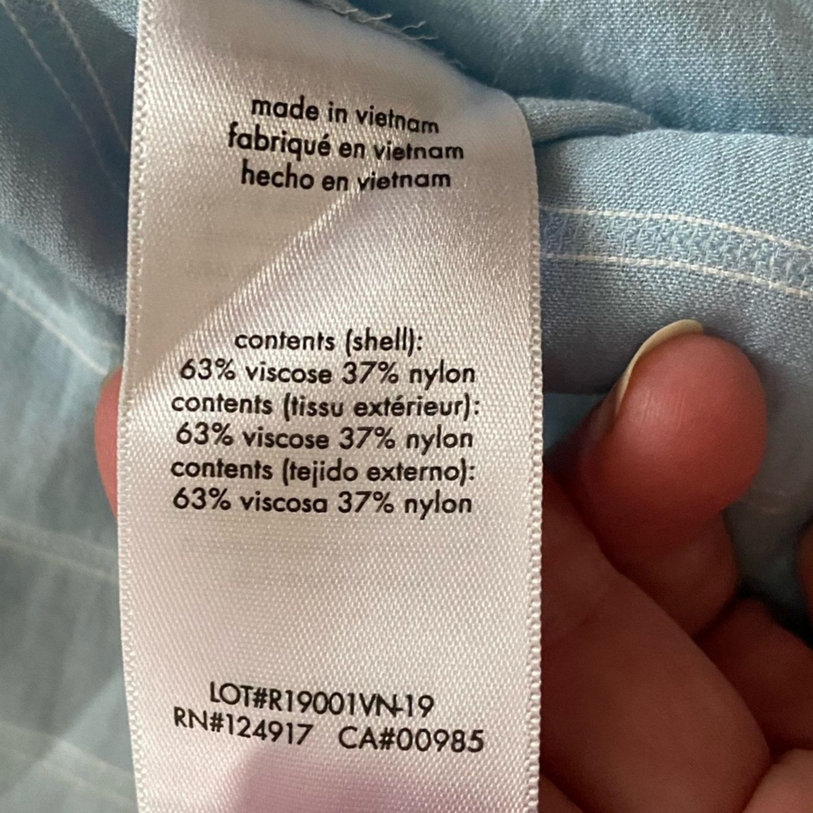 Onia ONIA Mens $189 Light Blue Mandarin Collar Shirt LG EUC Size US L / EU 52-54 / 3 - 8 Thumbnail