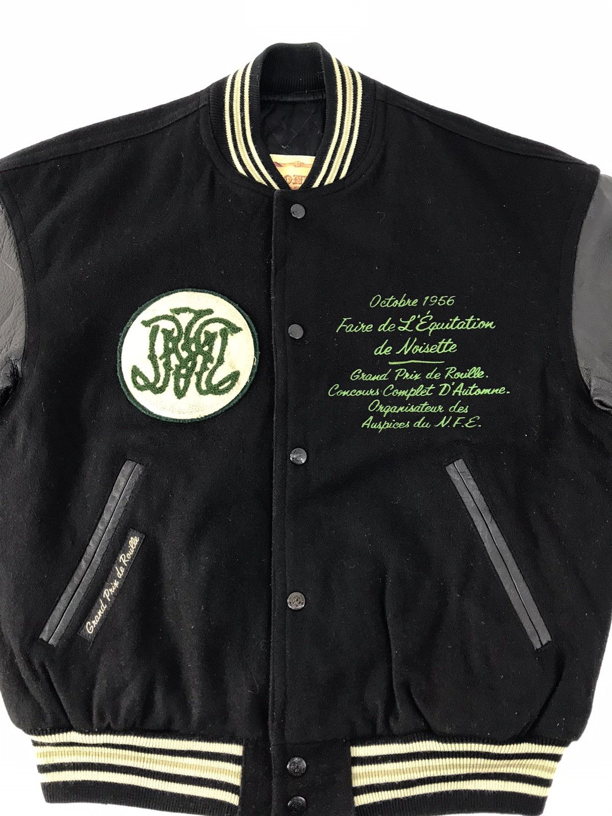 PPFM 90s Peyton Place For Men Grand Prix Jacket Leather Sleeve Size US L / EU 52-54 / 3 - 3 Thumbnail