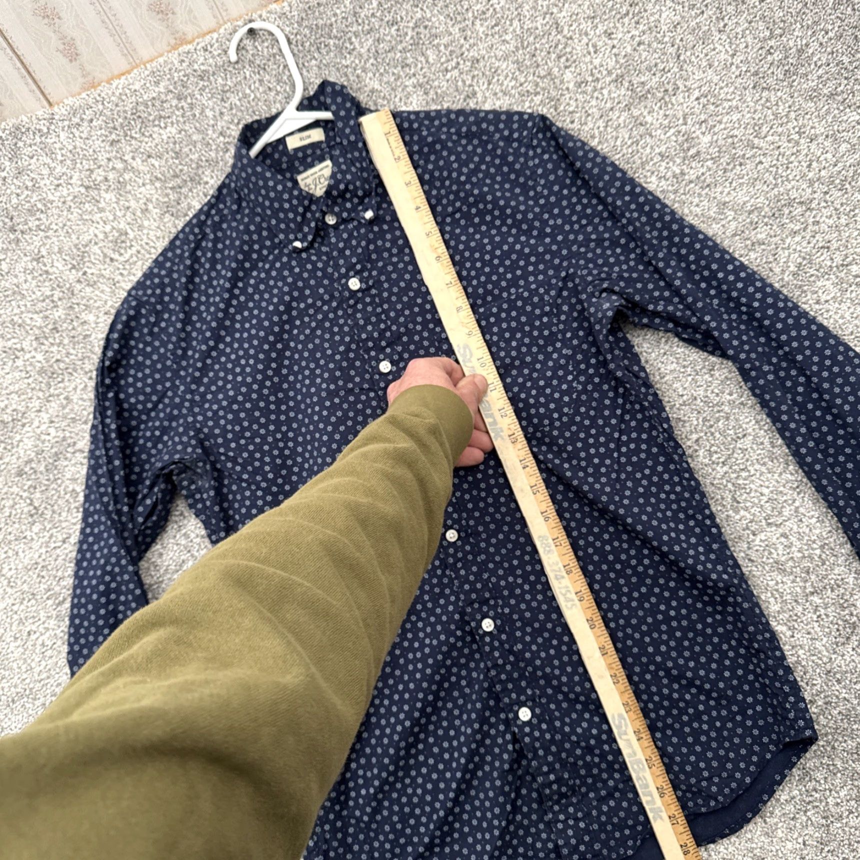 J.Crew J.CREW Button-Up Shirt Men Size S Slim Fit Floral blue Smart Casual Preppy Office Workwear Casual Shirt Size US S / EU 44-46 / 1 - 2 Thumbnail