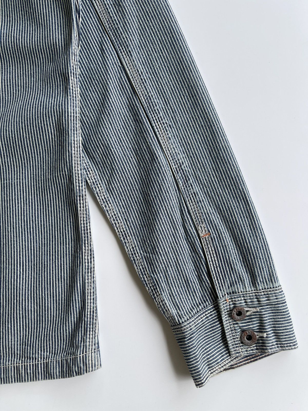 Japanese Brand Vintage Twenty Works Hickory Denim Jacket Size US M / EU 48-50 / 2 - 7 Thumbnail