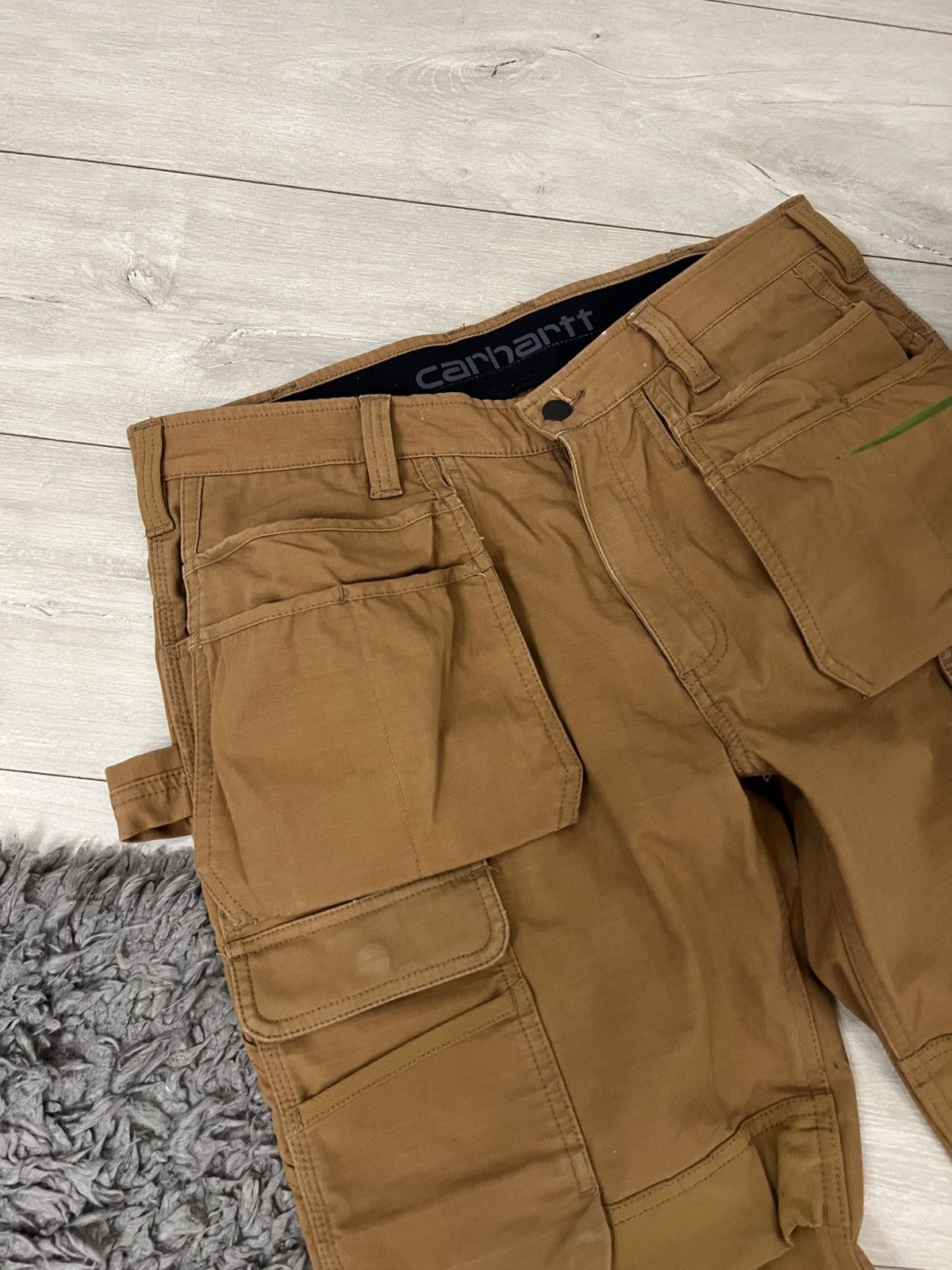 Carhartt 🔥90’s Carhartt Double Knee Cargo Y2k Carpenters Work Pants Size US 34 / EU 50 - 8 Thumbnail