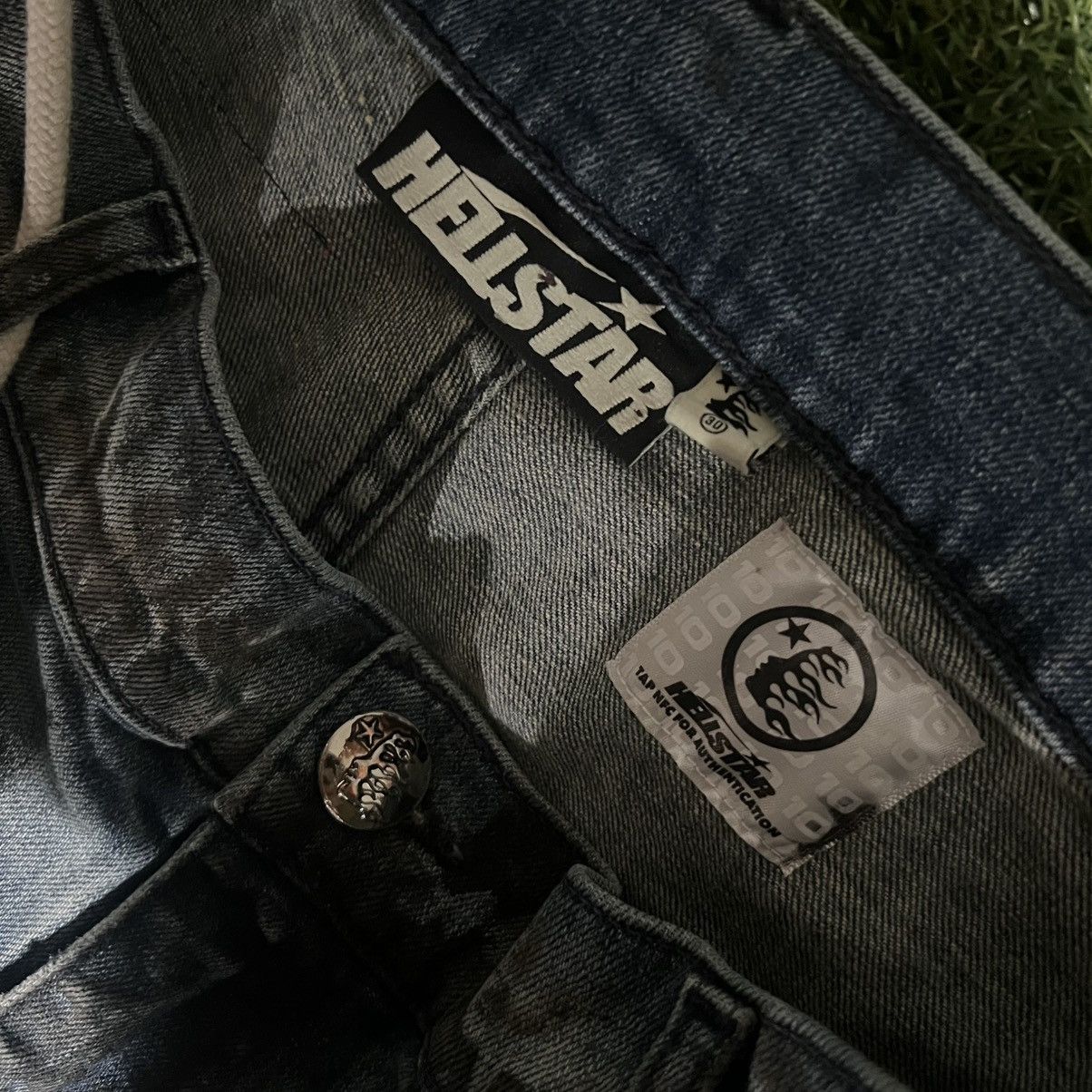 HELLSTAR Hellstar Blue Ripped Jeans Size Small (30-32) Size US 30 / EU 46 - 4 Thumbnail
