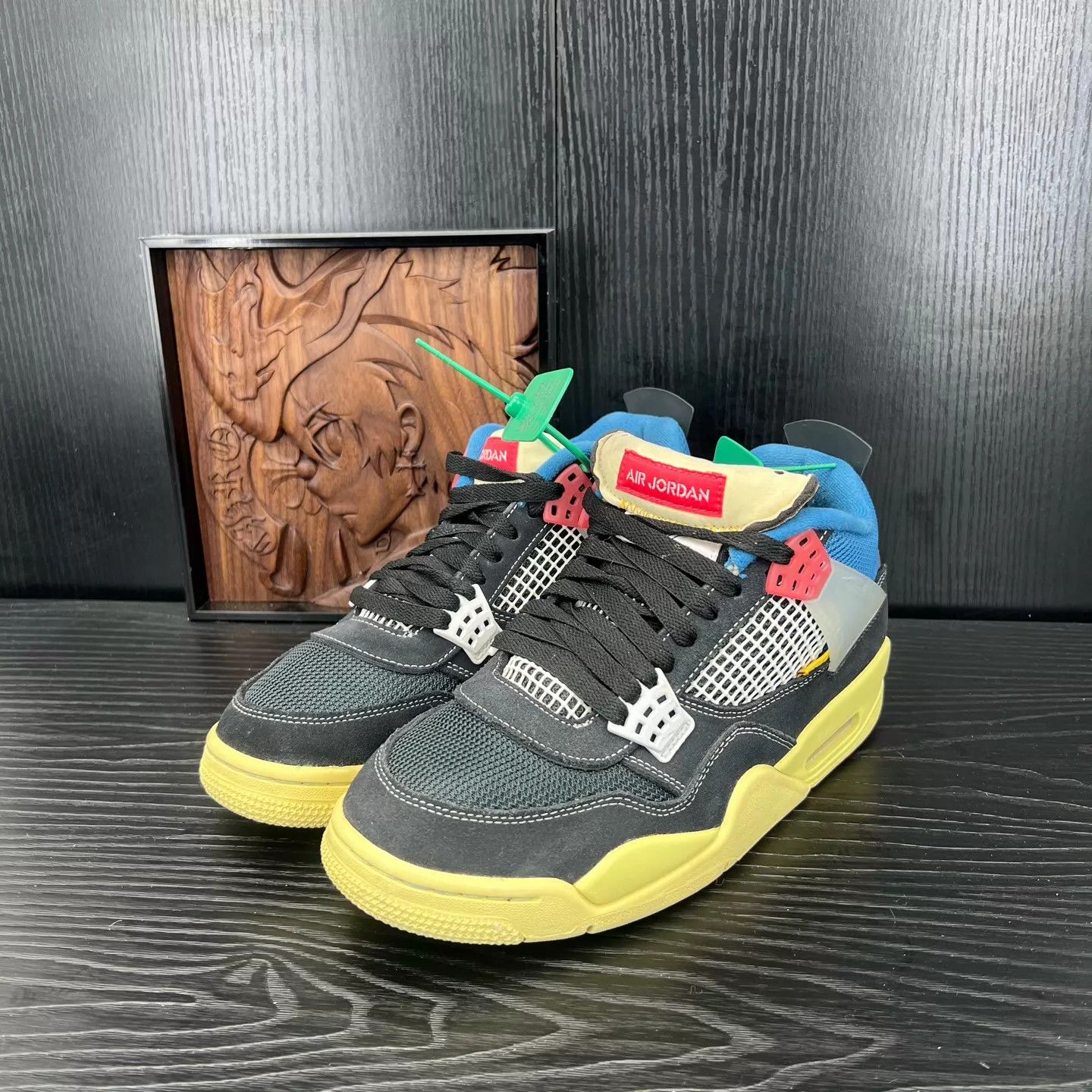 Nike Air Jordan 4 Union Black Blue 42 Size US 9 / EU 42 - 1 Thumbnail