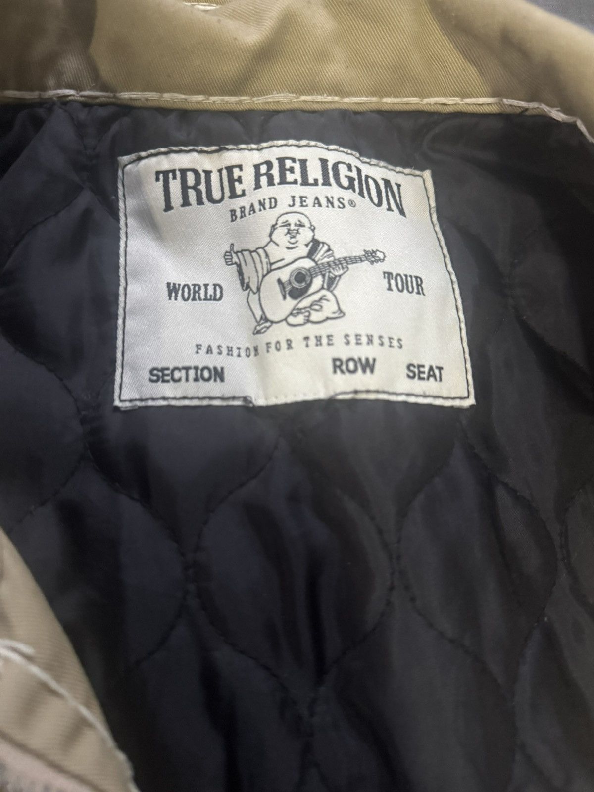 True Religion True Religion Super T Twill Bomber Jacket Khaki Size L Size US L / EU 52-54 / 3 - 4 Thumbnail