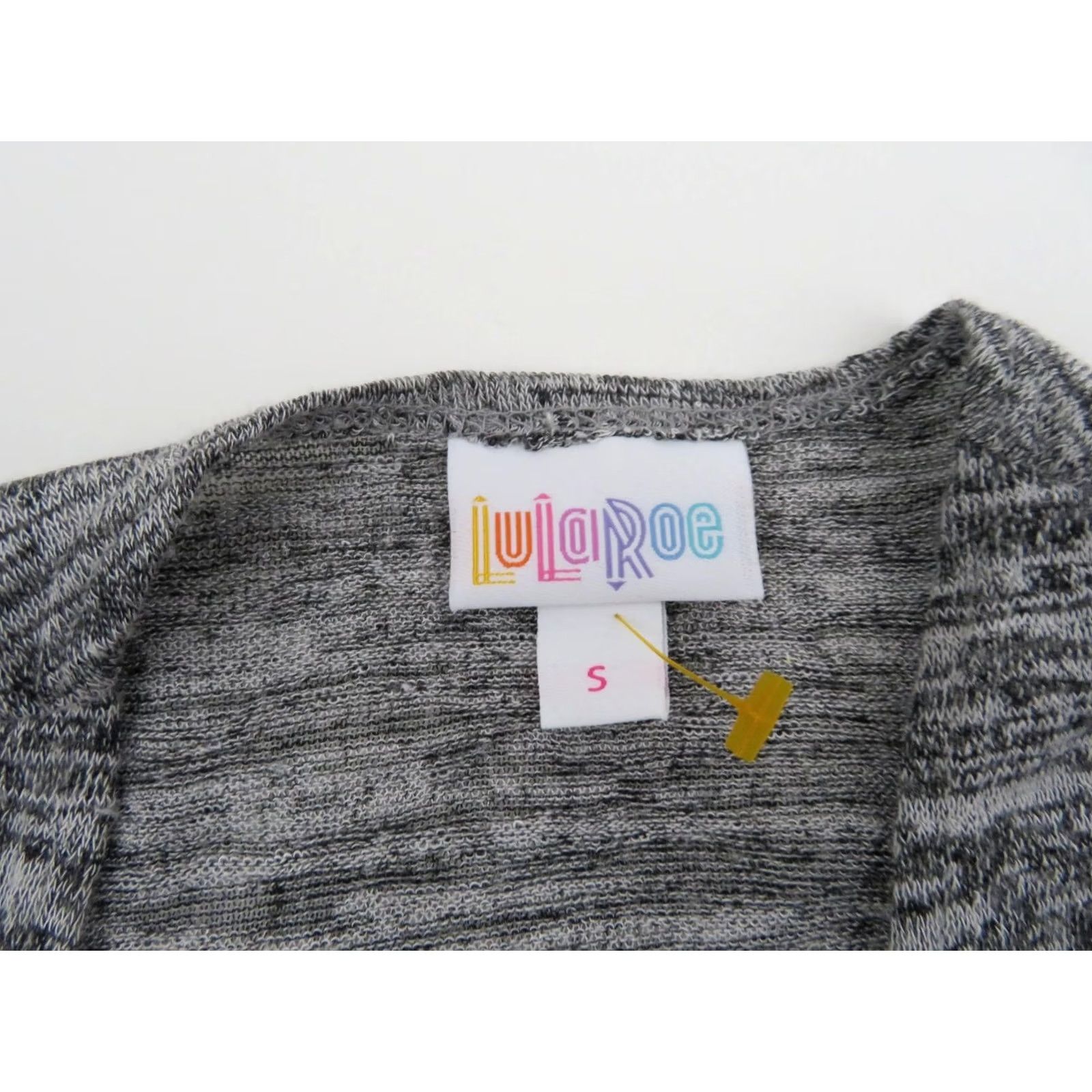 Vintage VINTAGE LuLaRoe Joy Vest Small Duster Cardigan Womens Sleeveless Gray Heathered Black Unicorn Size S / US 4 / IT 40 - 6 Thumbnail