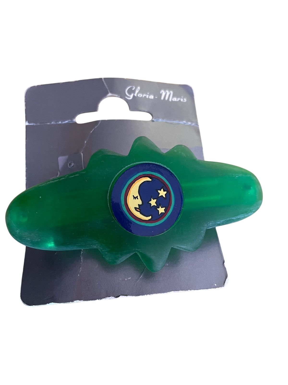 Vintage Gloria Maris vintage handmade handpainted green hairclip Size ONE SIZE - 1 Thumbnail