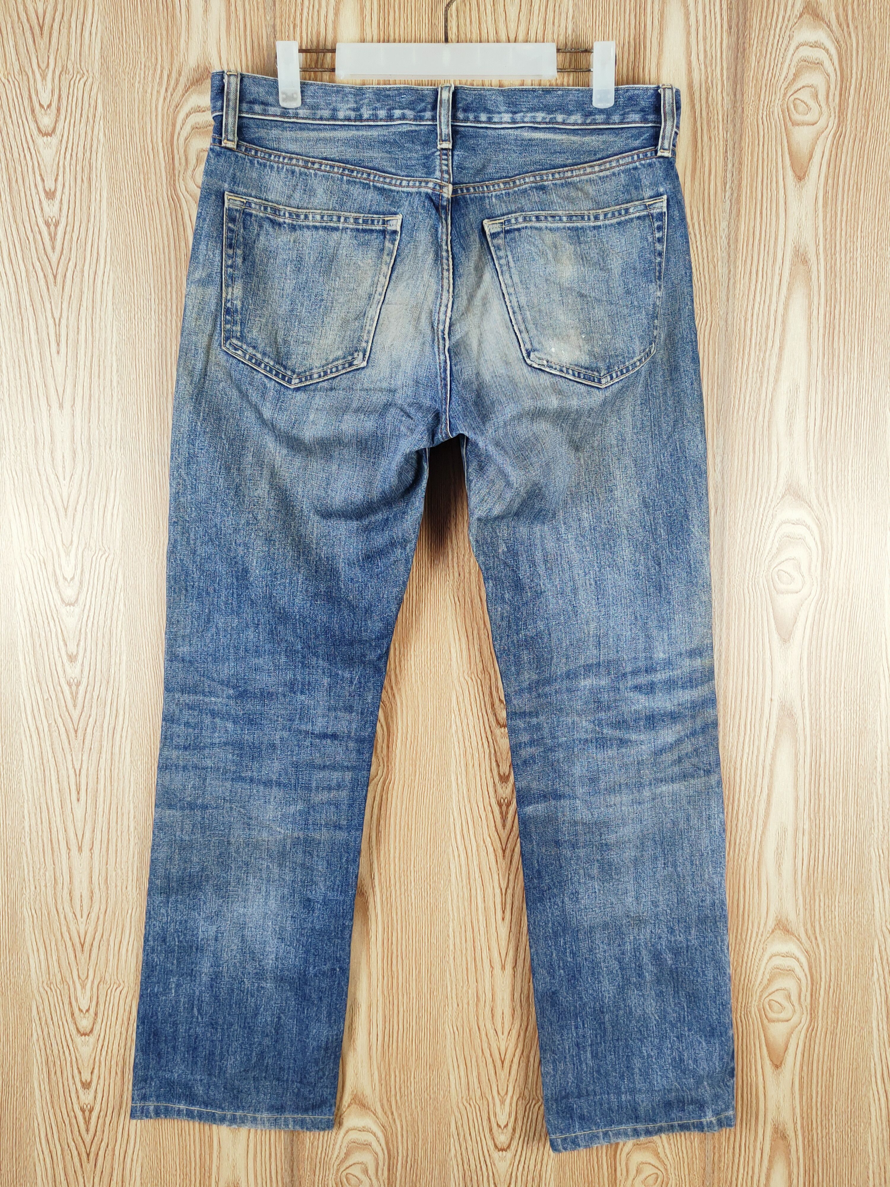 Uniqlo × Vintage Uniqlo Blue Faded Distressed Ripped Jeans Size US 34 / EU 50 - 8 Thumbnail