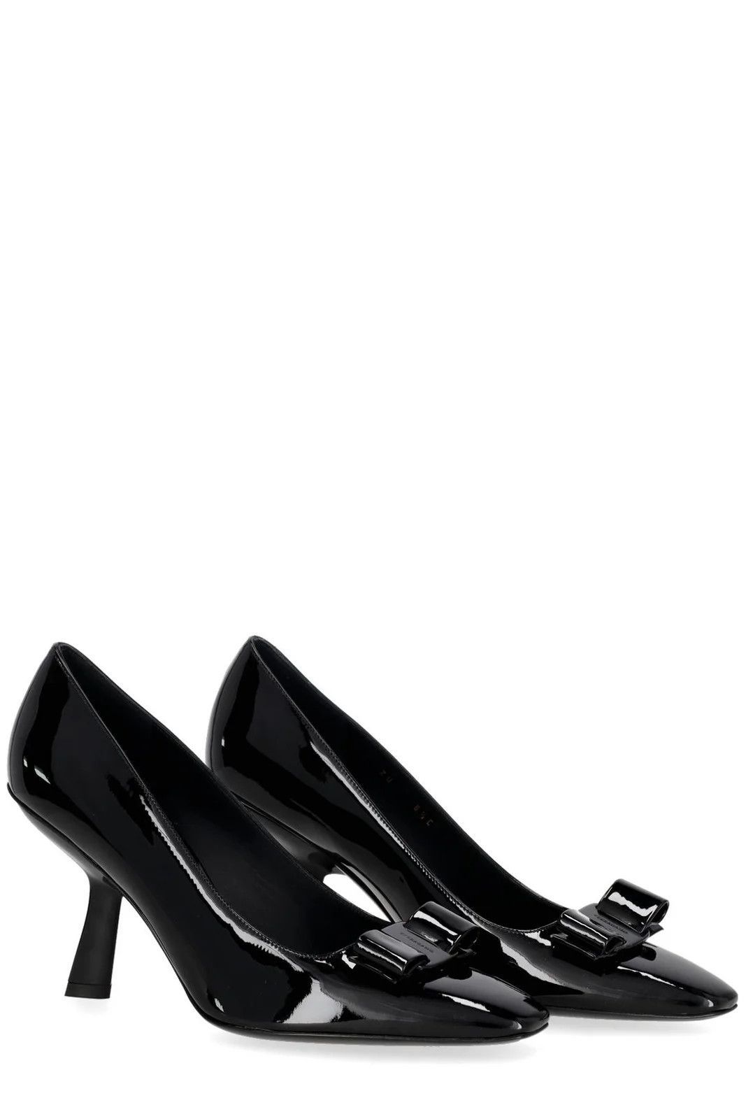 Salvatore Ferragamo o1s1rm0924 Anz Vara Bow Pumps in Black Size US 9.5 / IT 39.5 - 3 Thumbnail