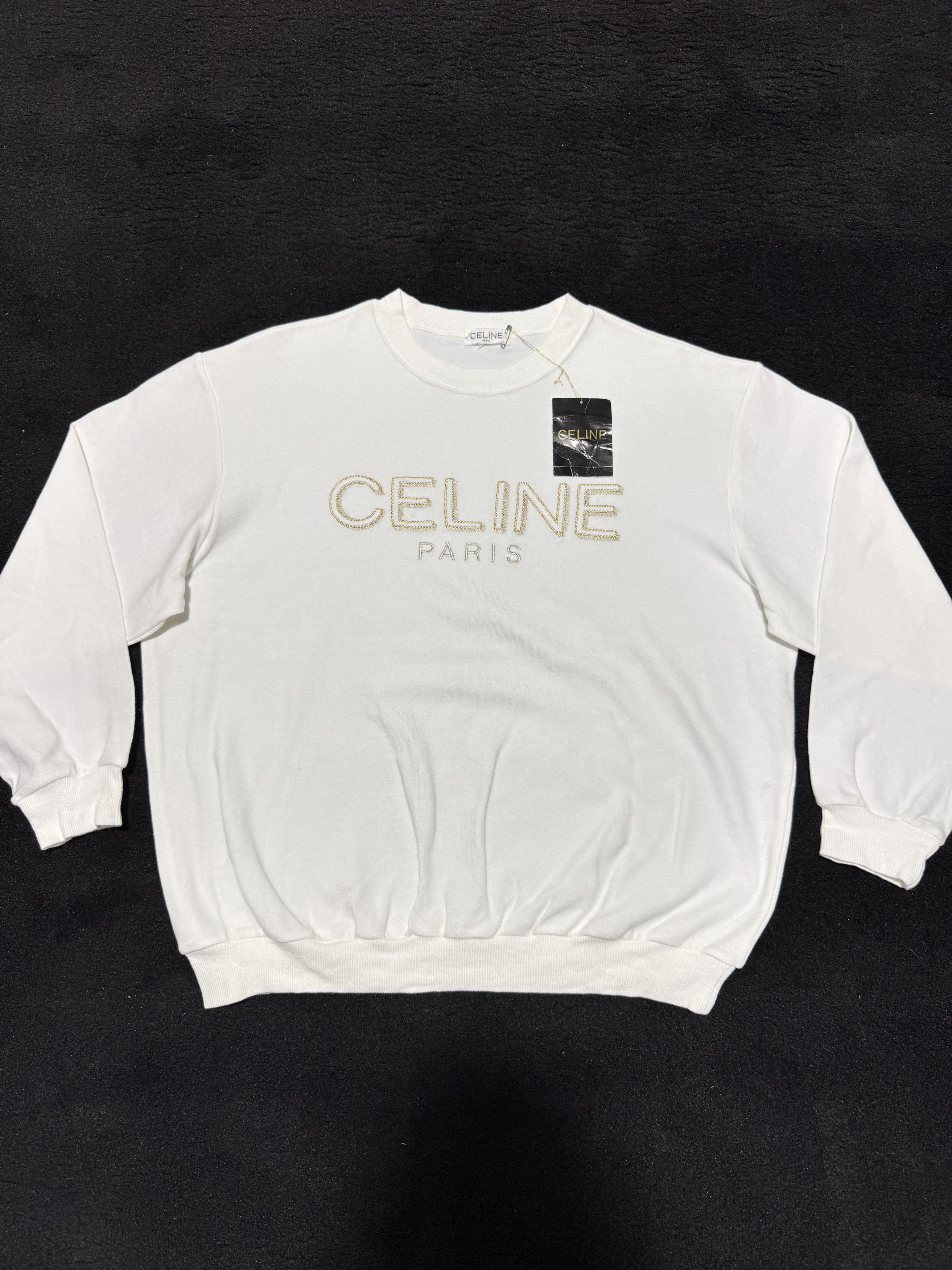 Celine Vintage Celine Paris Embroidered Japan Edition Sweatshirt Size US M / EU 48-50 / 2 - 1 Thumbnail