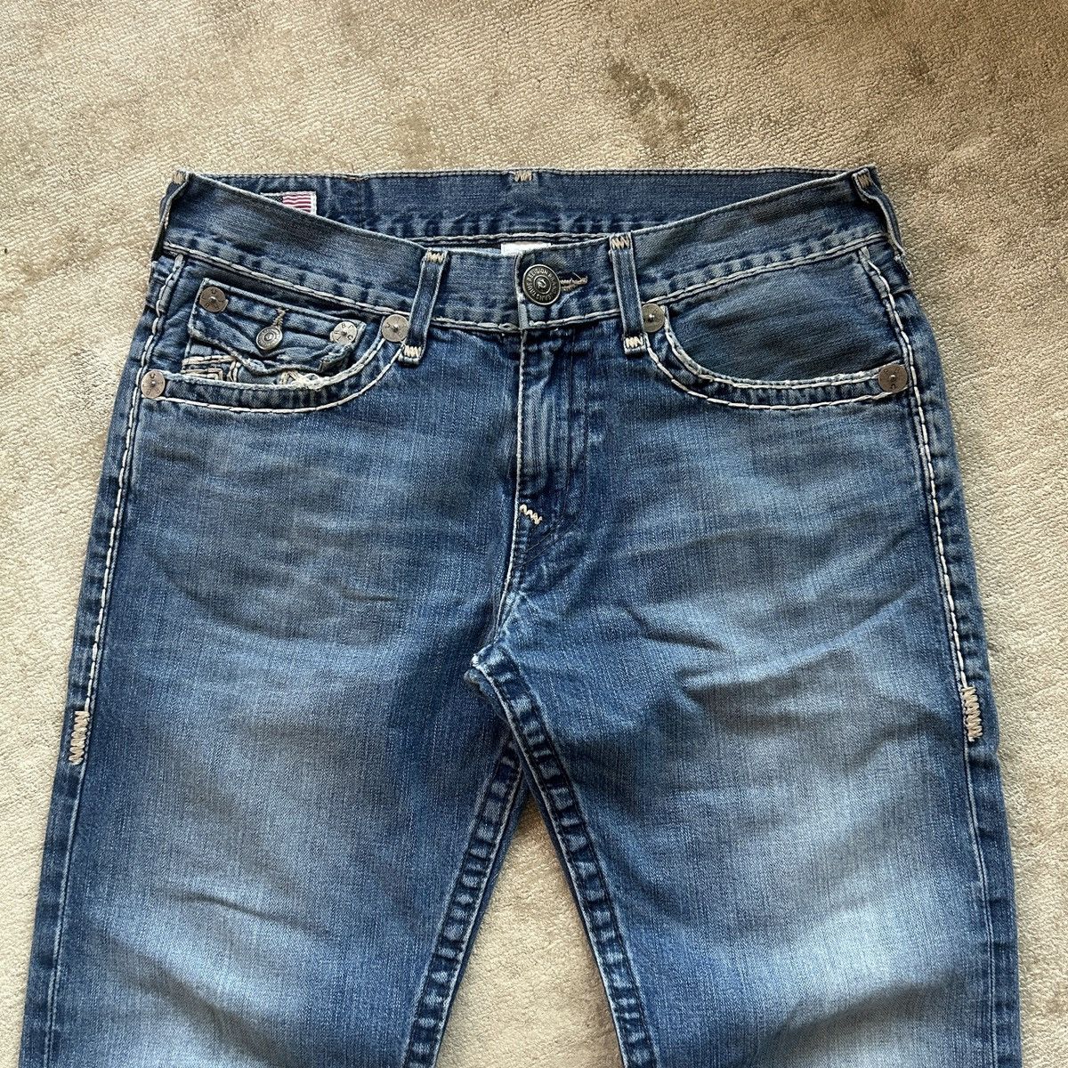 True Religion True Religion Ricky Super T Denim Jeans Size US 33 - 4 Thumbnail