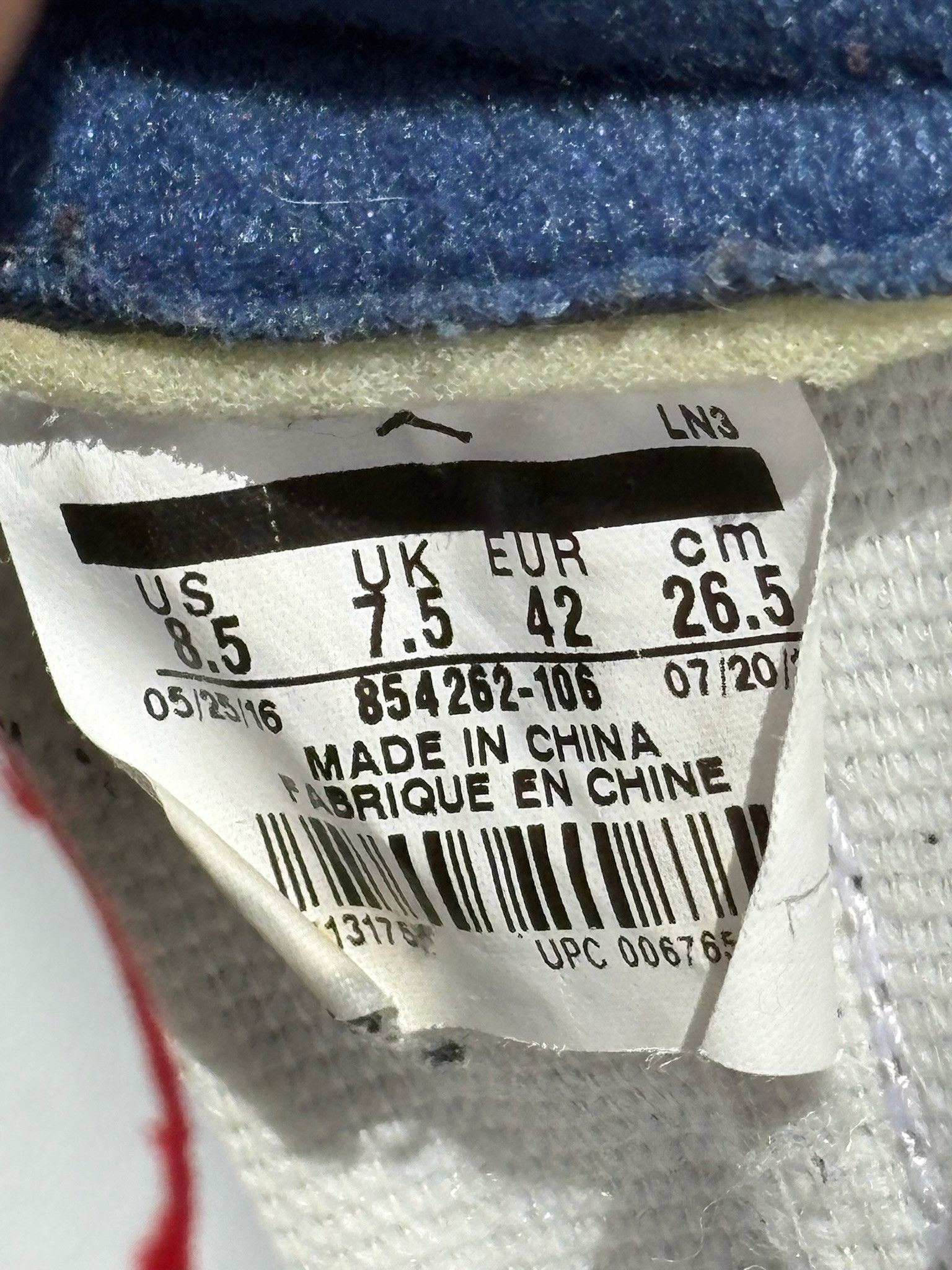 Jordan Brand Jordan 3 True Blue Size 8.5 Size US 8.5 / EU 41-42 - 5 Thumbnail