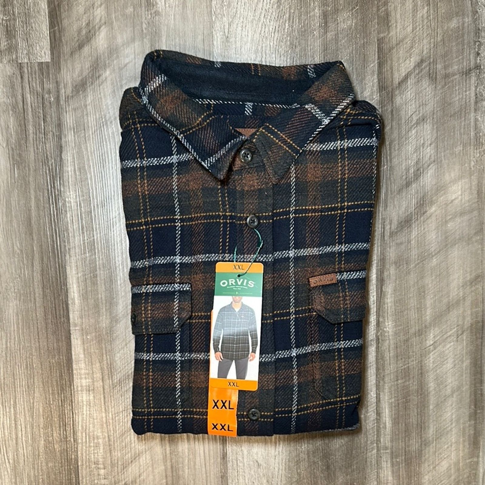 Orvis Orvis Heavy Flannel Long Sleeve Shirt Jacket - 2XL Size US XXL / EU 58 / 5 - 1 Thumbnail