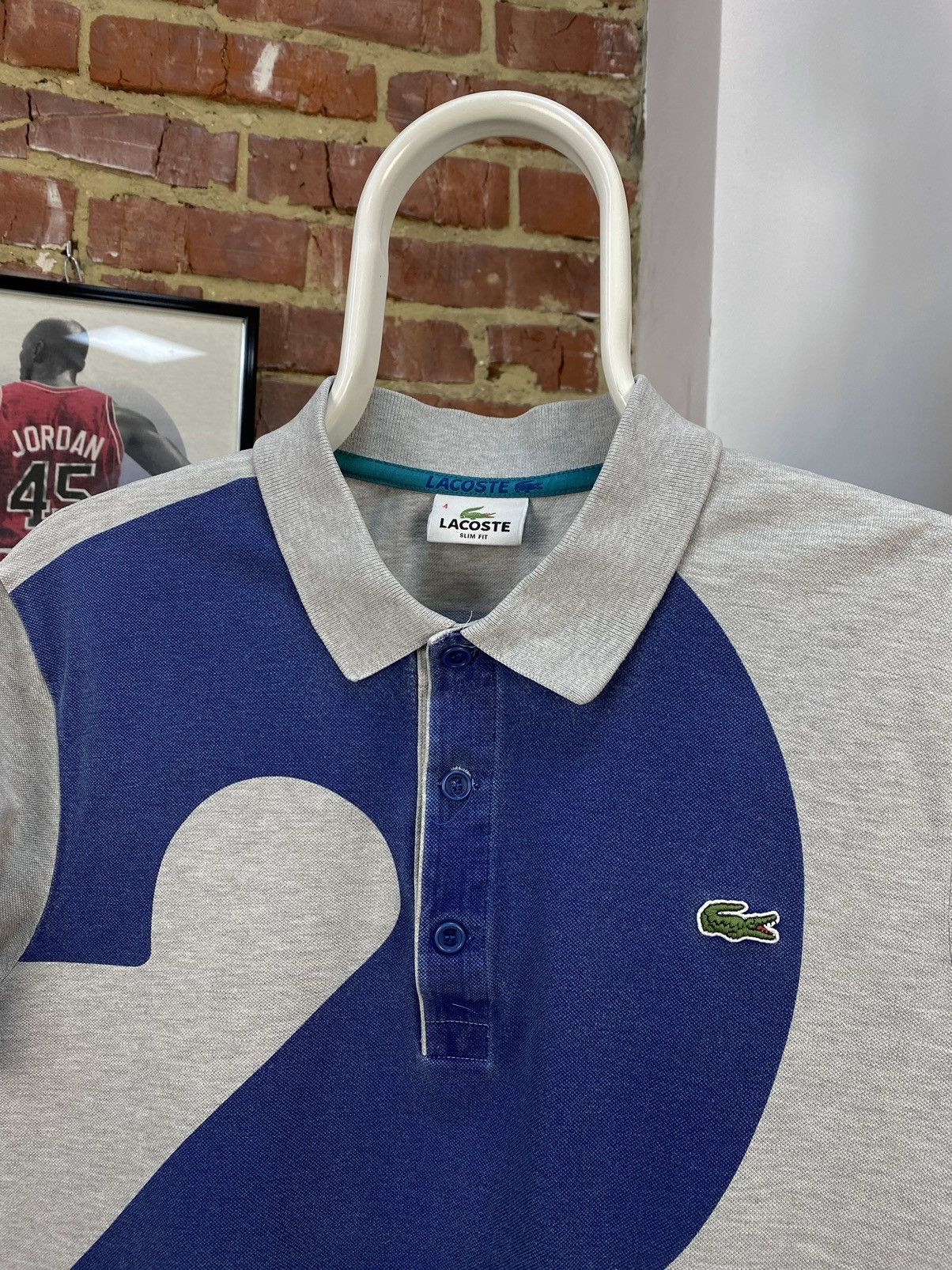 Lacoste Lacoste 27 Grey Short Sleeve Polo Shirt Slim Fit Size US M / EU 48-50 / 2 - 4 Thumbnail