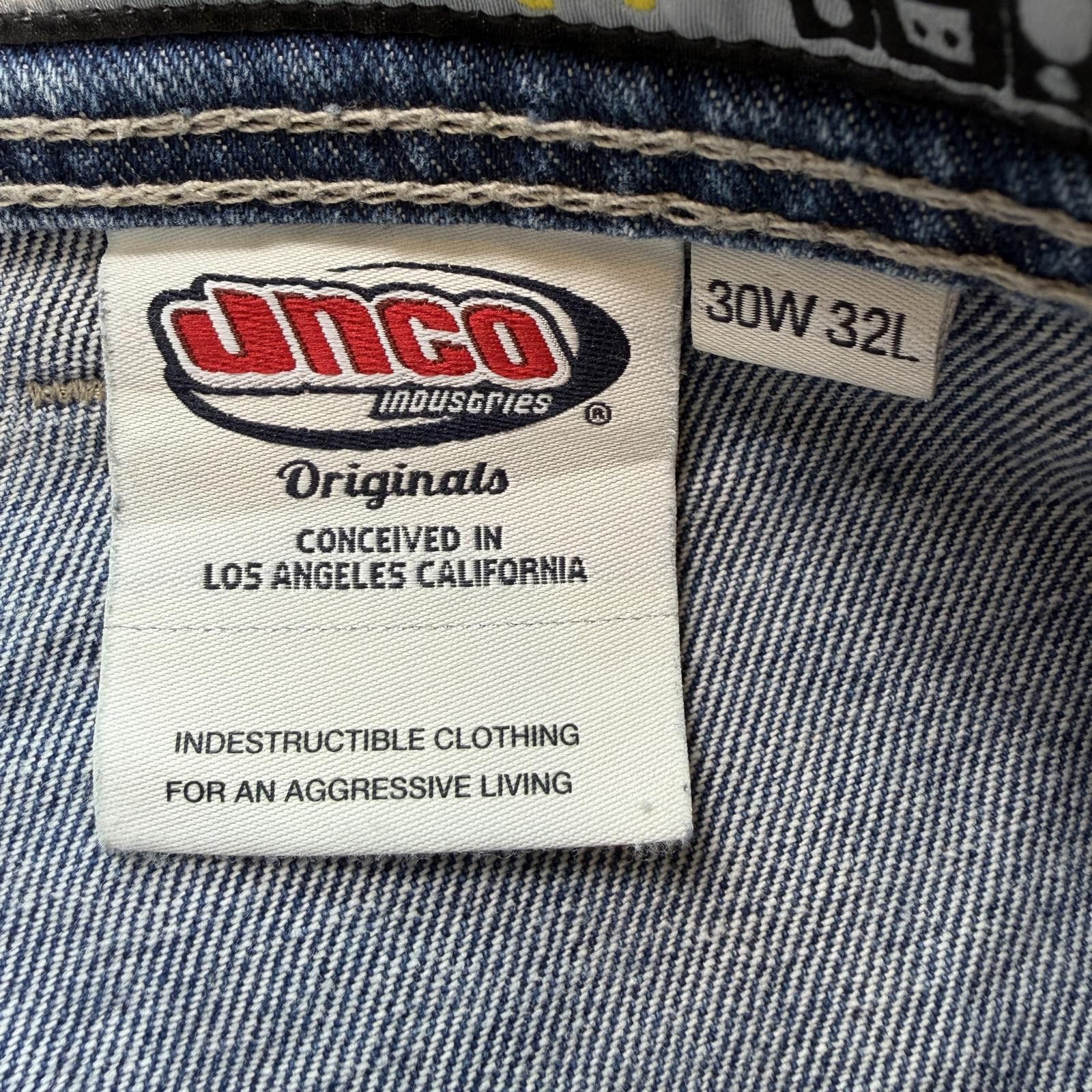 JNCO Vintage JNCO Rollin 360 Wide Leg Denim Jeans 30x32 Y2K Baggy Size US 30 / EU 46 - 3 Thumbnail