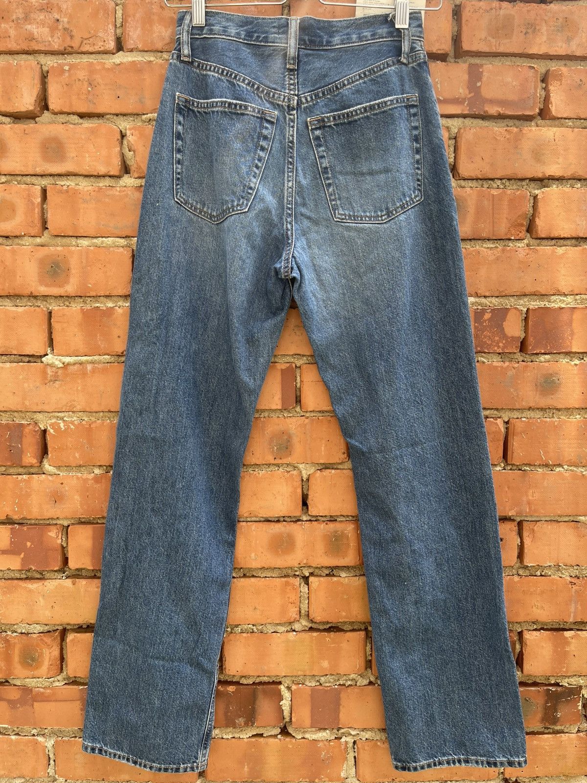 Uniqlo Uniqlo Distressed Washed Blue Straight Fit Jeans Size US 26 / EU 42 - 4 Thumbnail