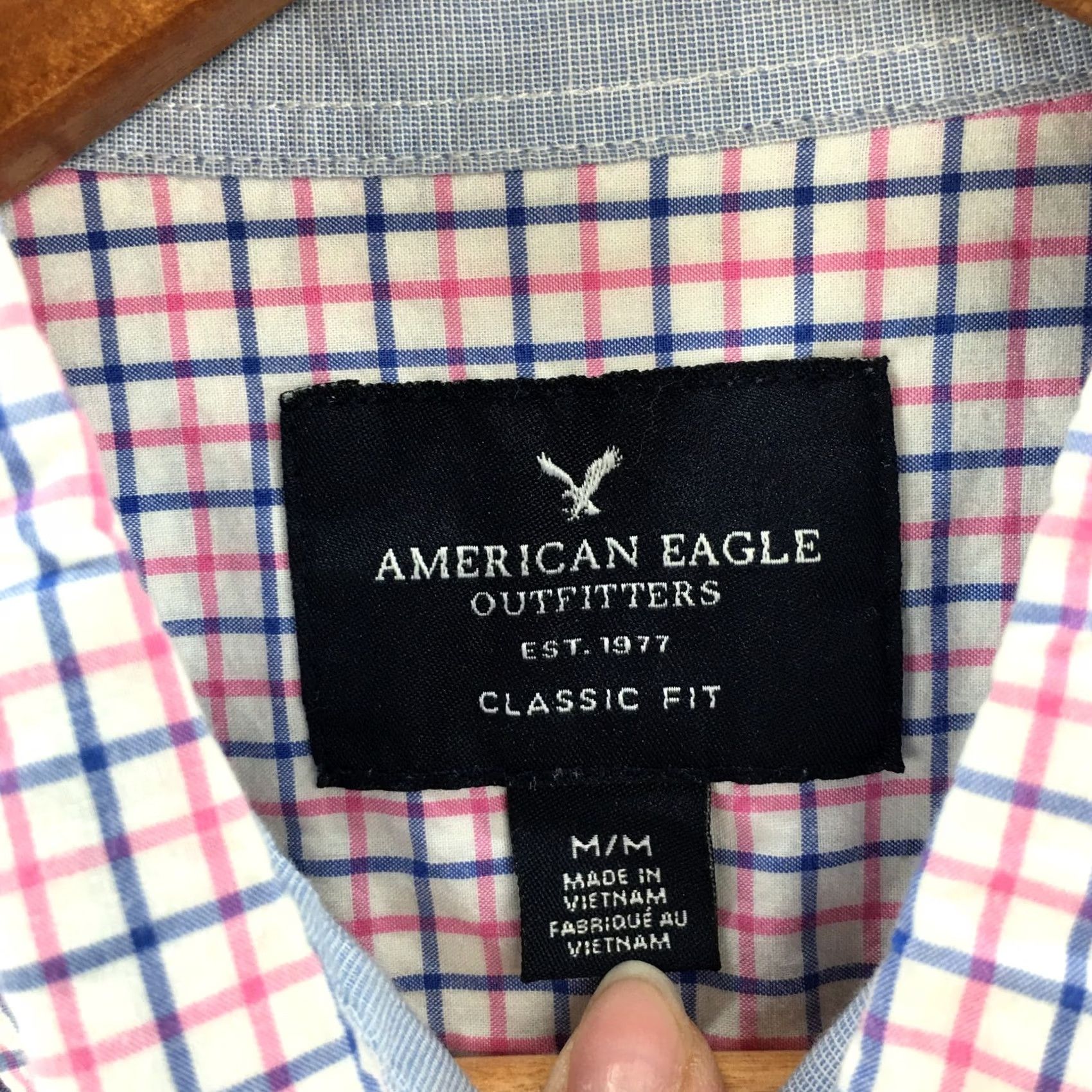 American Eagle Outfitters American Eagle Button-Down Shirt Mens Medium Plaid Multicolor Casual Shirt Size US M / EU 48-50 / 2 - 6 Thumbnail